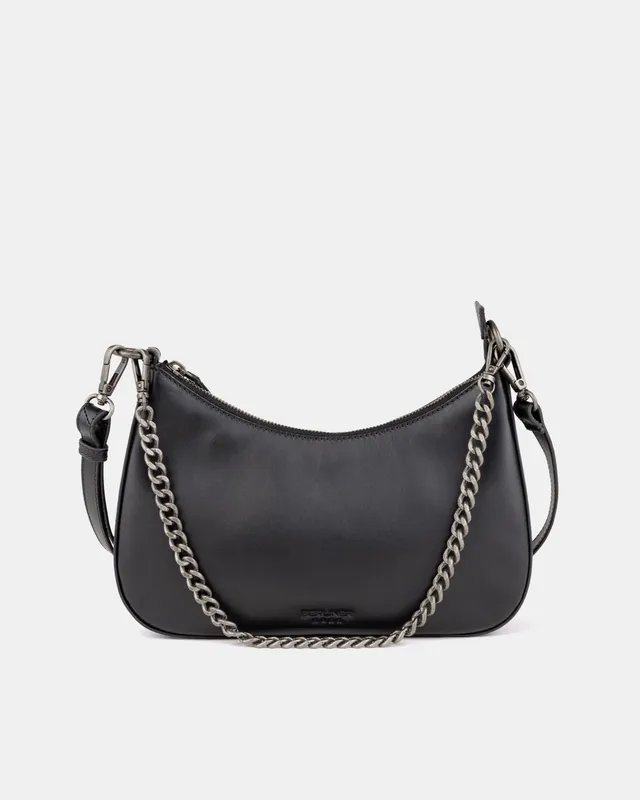 berliner-bags-lola-sac-demi-lune-cuir-noir-cha-ne image 1