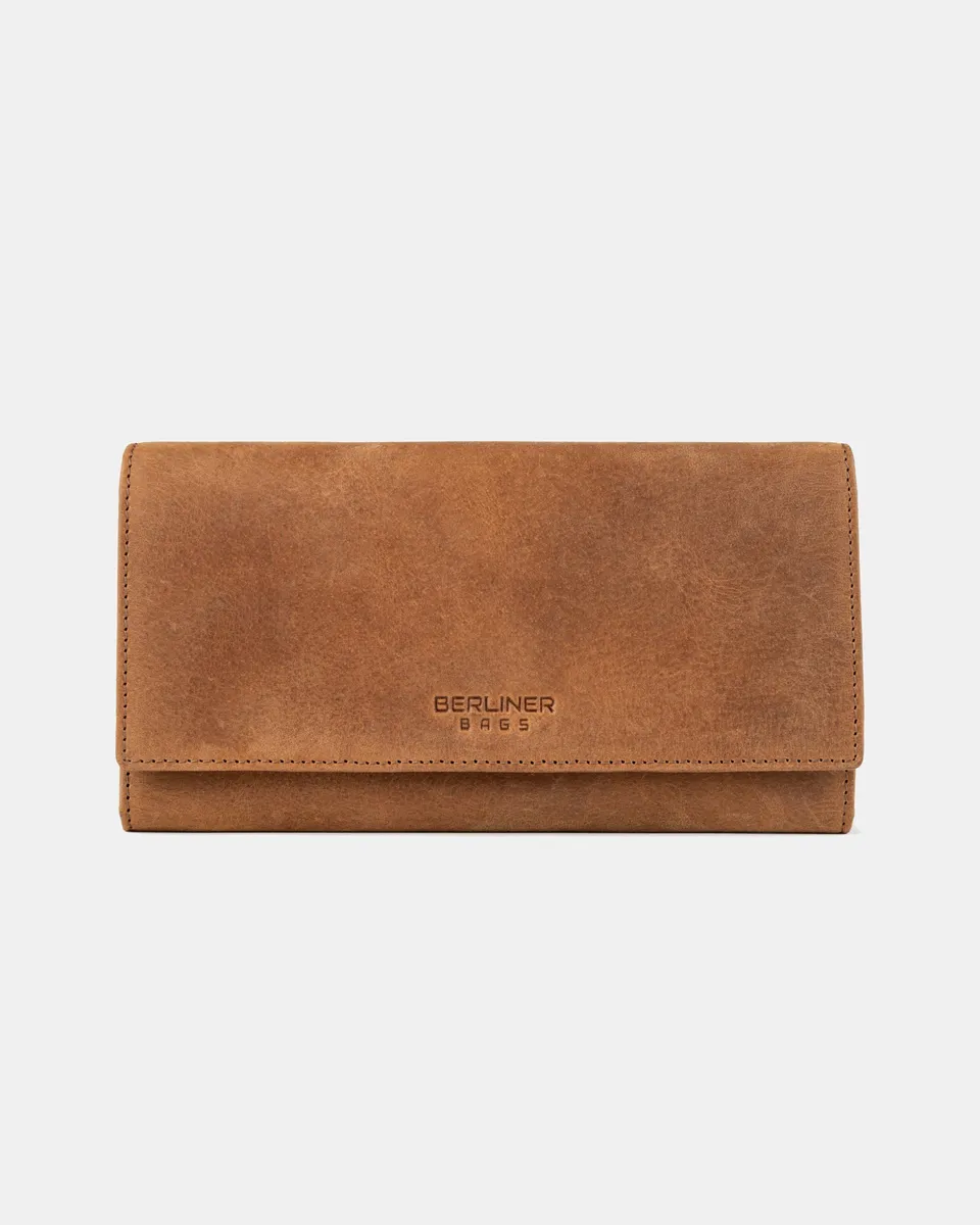 berliner-bags-iris-portefeuille-camel-rfid-enveloppe image 1