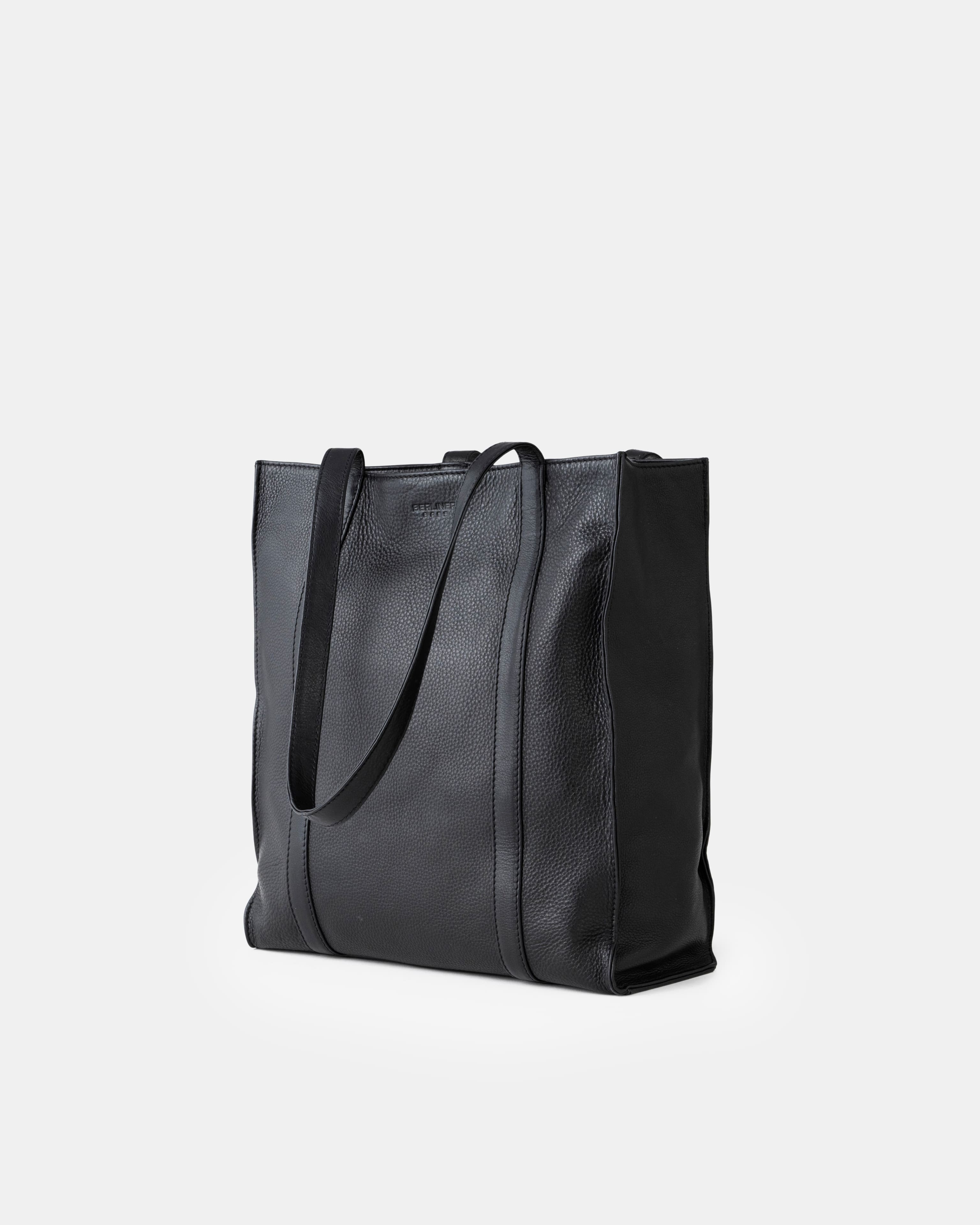 berliner-bags-kira-sac-shopper-cuir-noir image 5