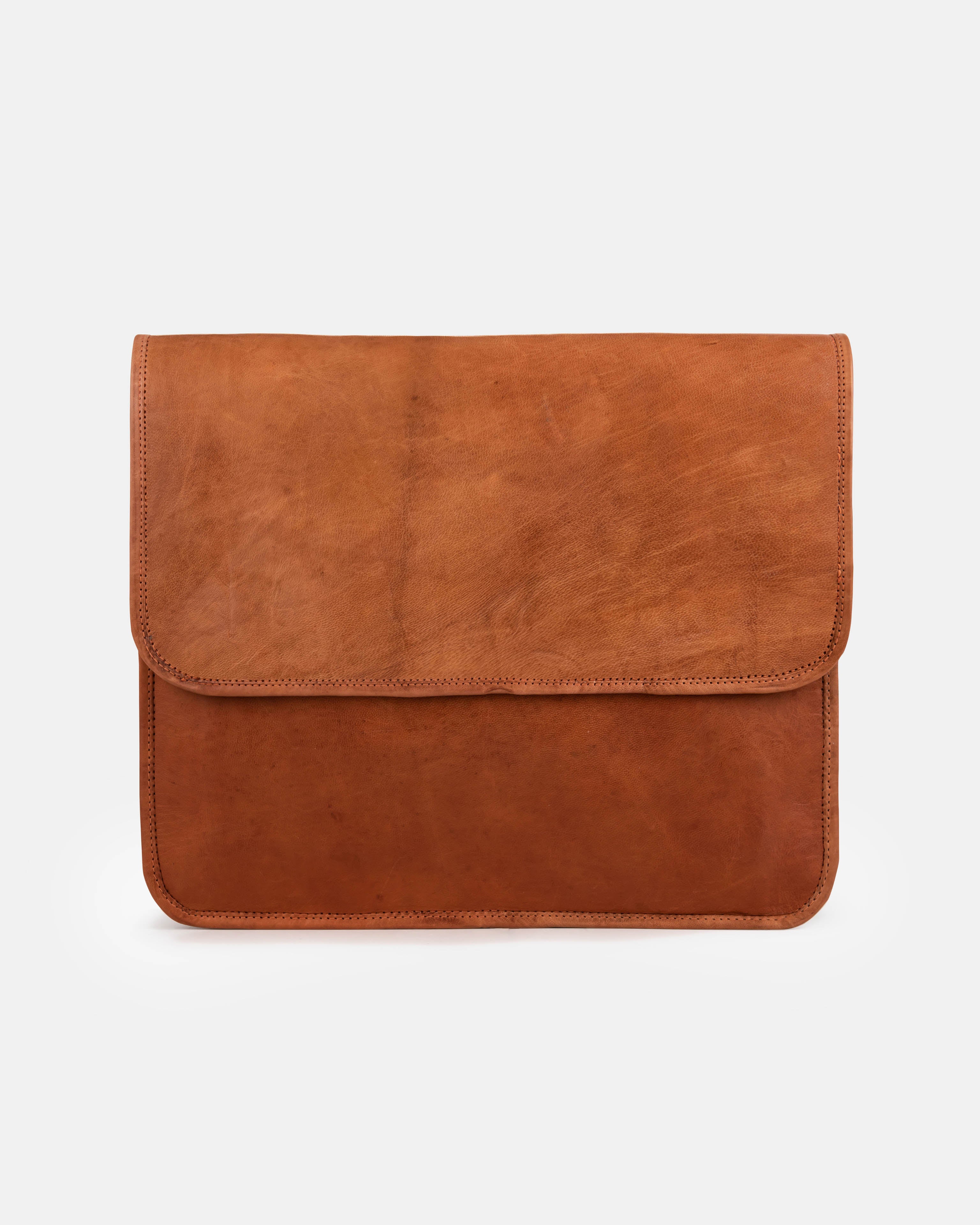 berliner-bags-ghent-sac-messenger-marron-vintage-cuir image 1