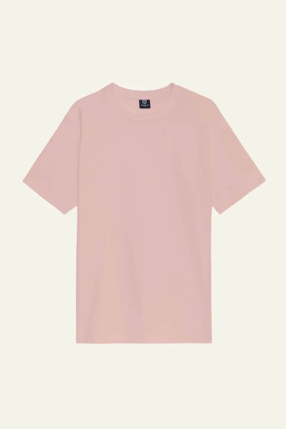 le-pantalon-t-shirt-coton-lin-vieux-rose-homme-coupe-droite image 1