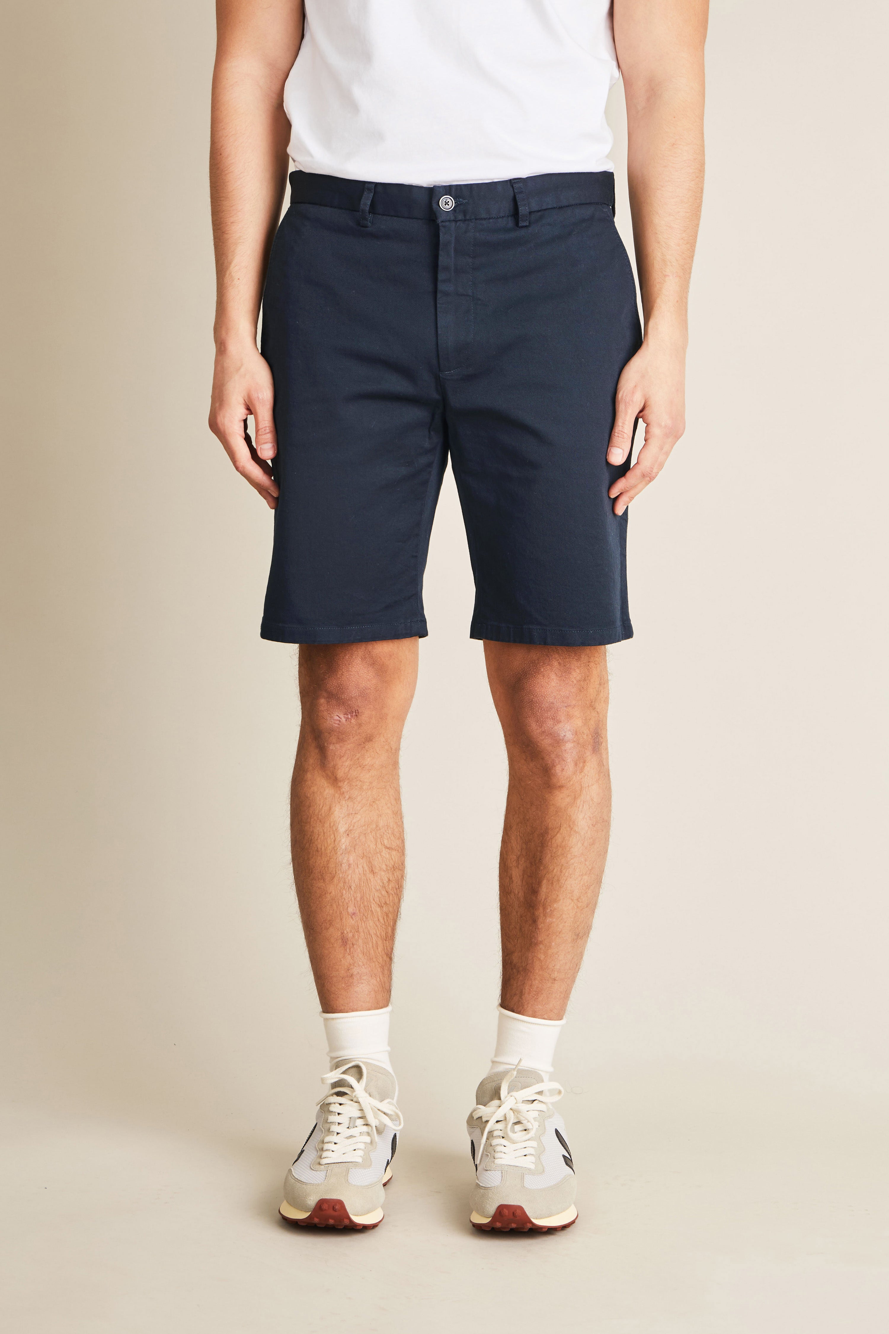 le-pantalon-bermudas-homme-bermuda-bleu-marine-short-coton image 1