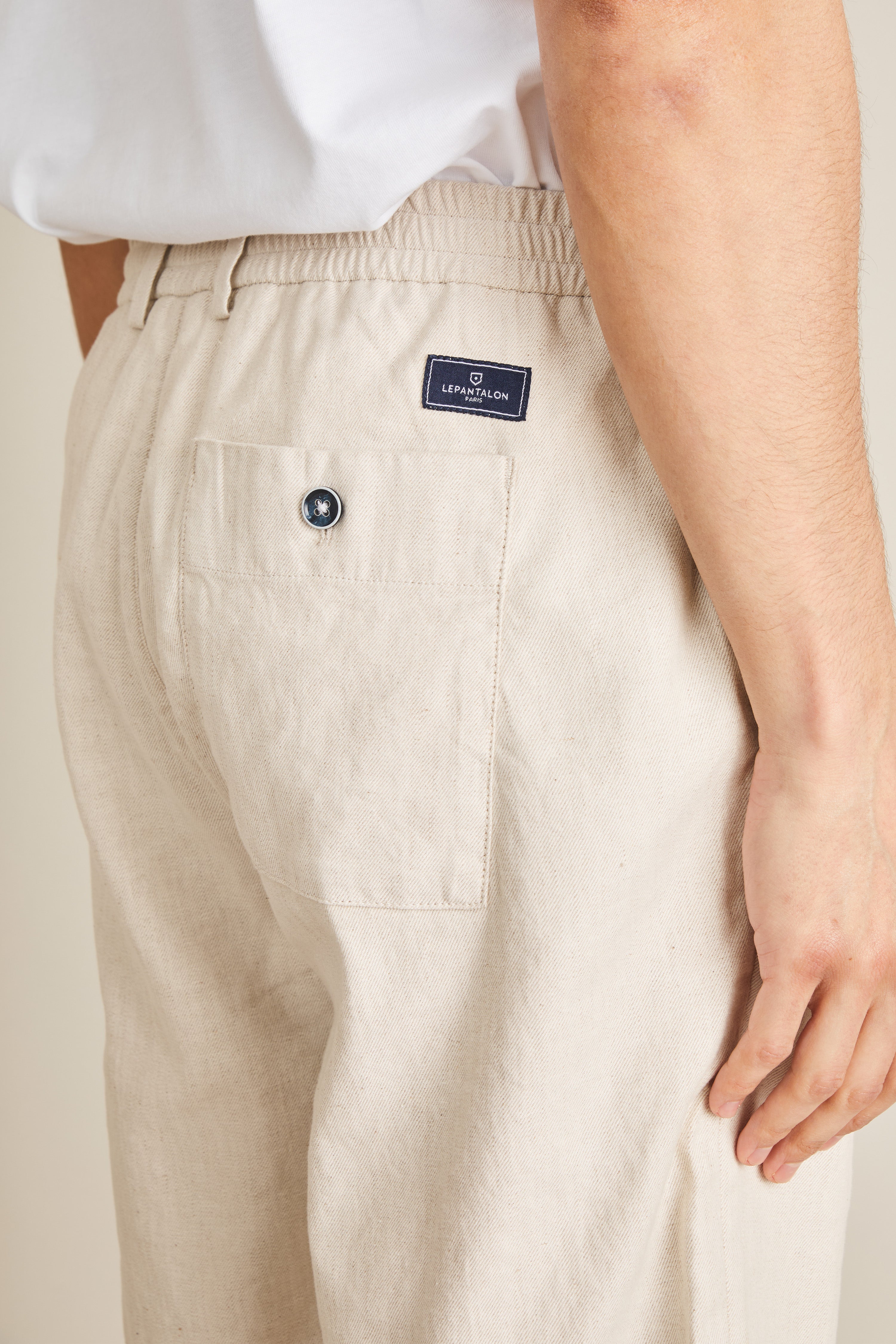 le-pantalon-bermuda-fm-lpbcl-3-short-cru-coton-lin image 6