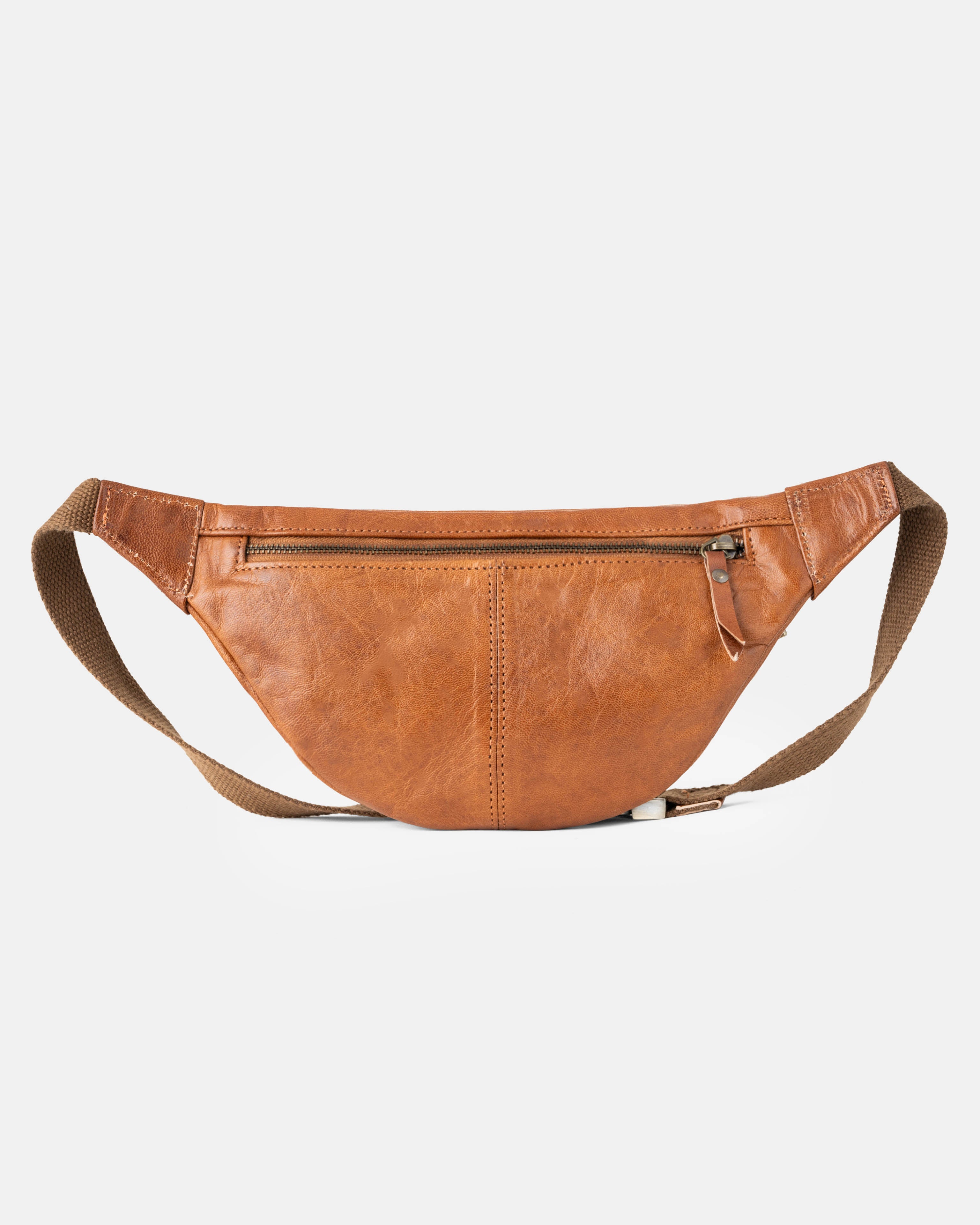 berliner-bags-turin-sac-banane-cuir-marron-vintage image 5