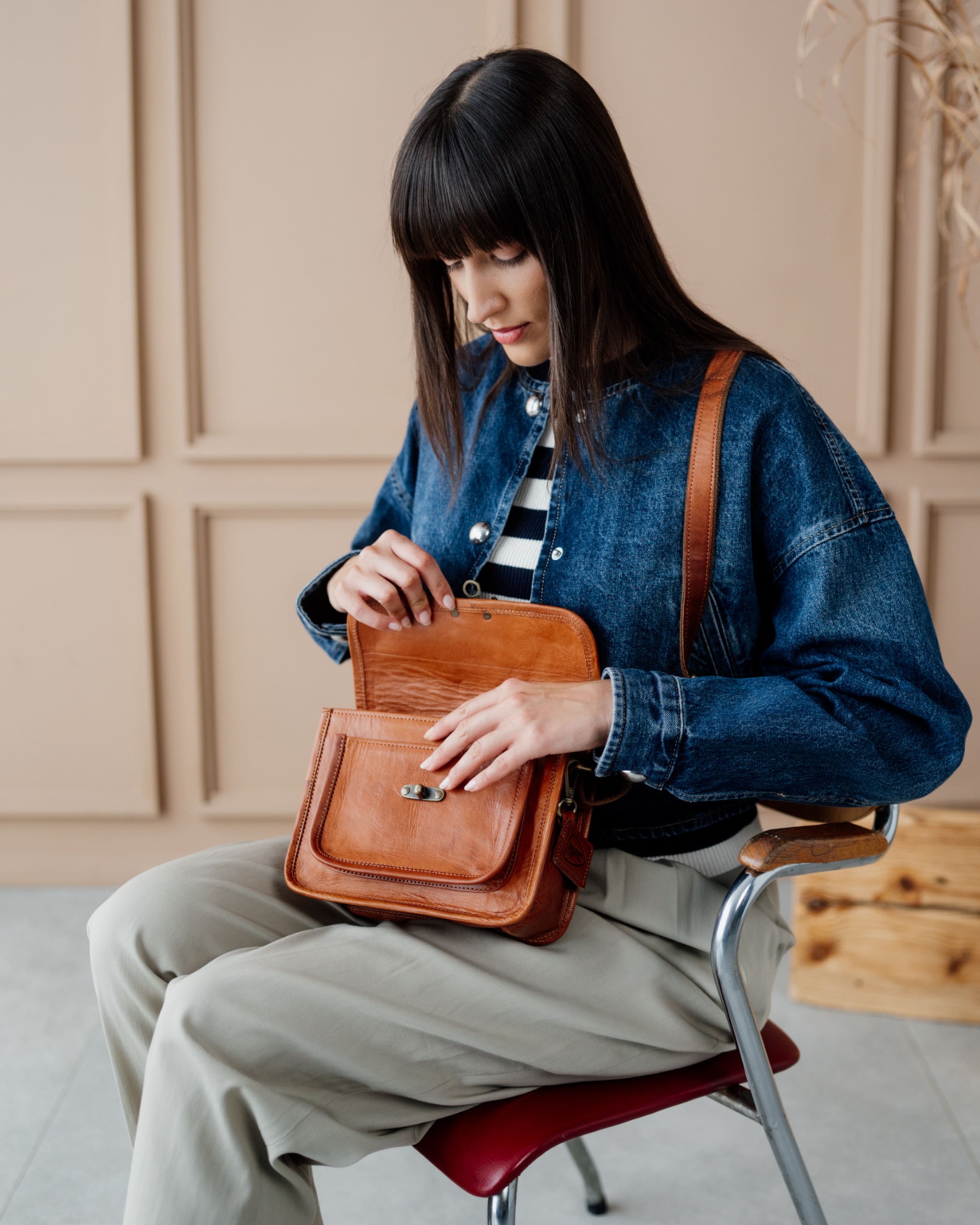 berliner-bags-helena-vintage-sac-cuir-marron-s-rabat image 8
