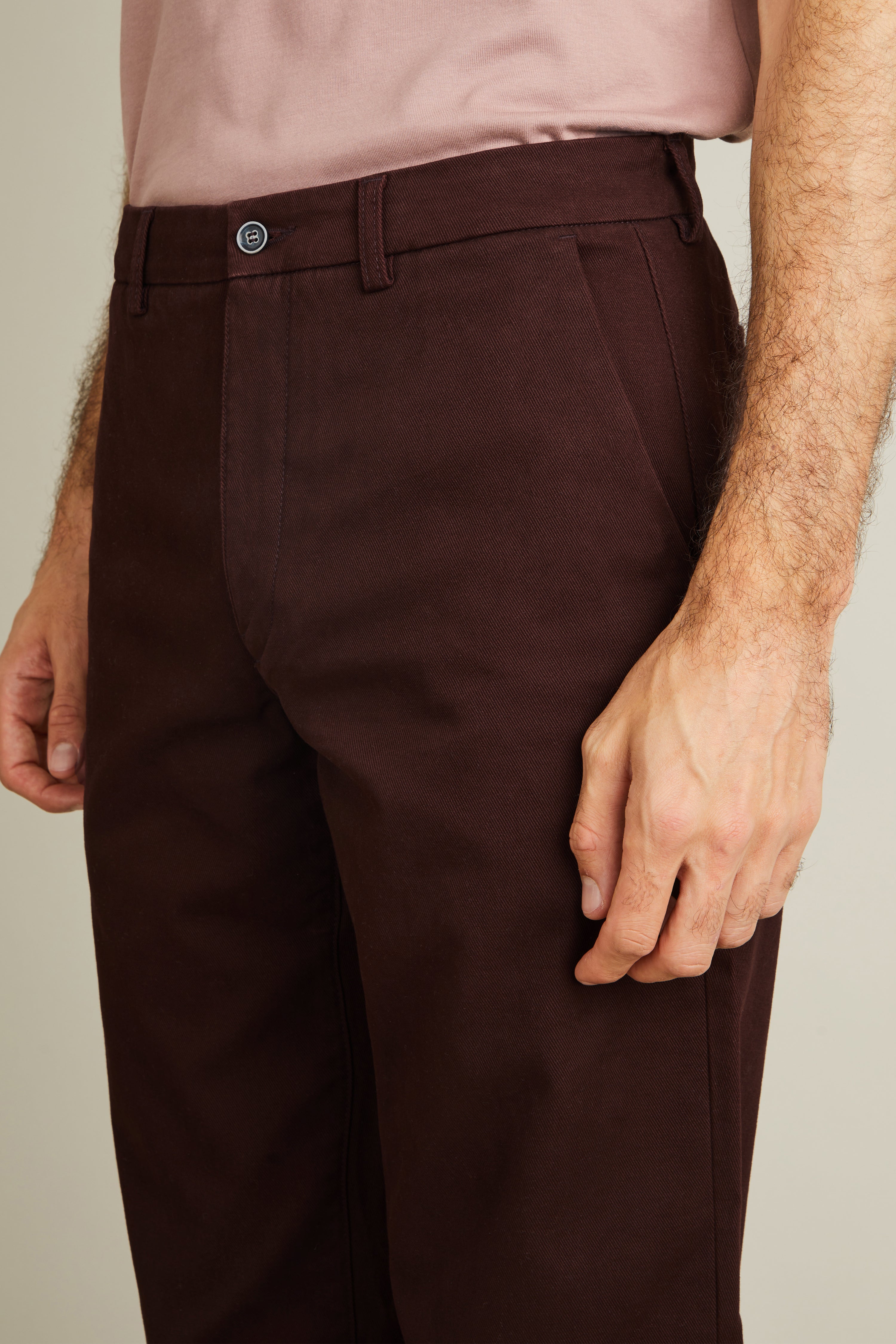 le-pantalon-chinos-homme-chino-droit-bordeaux-coton image 3