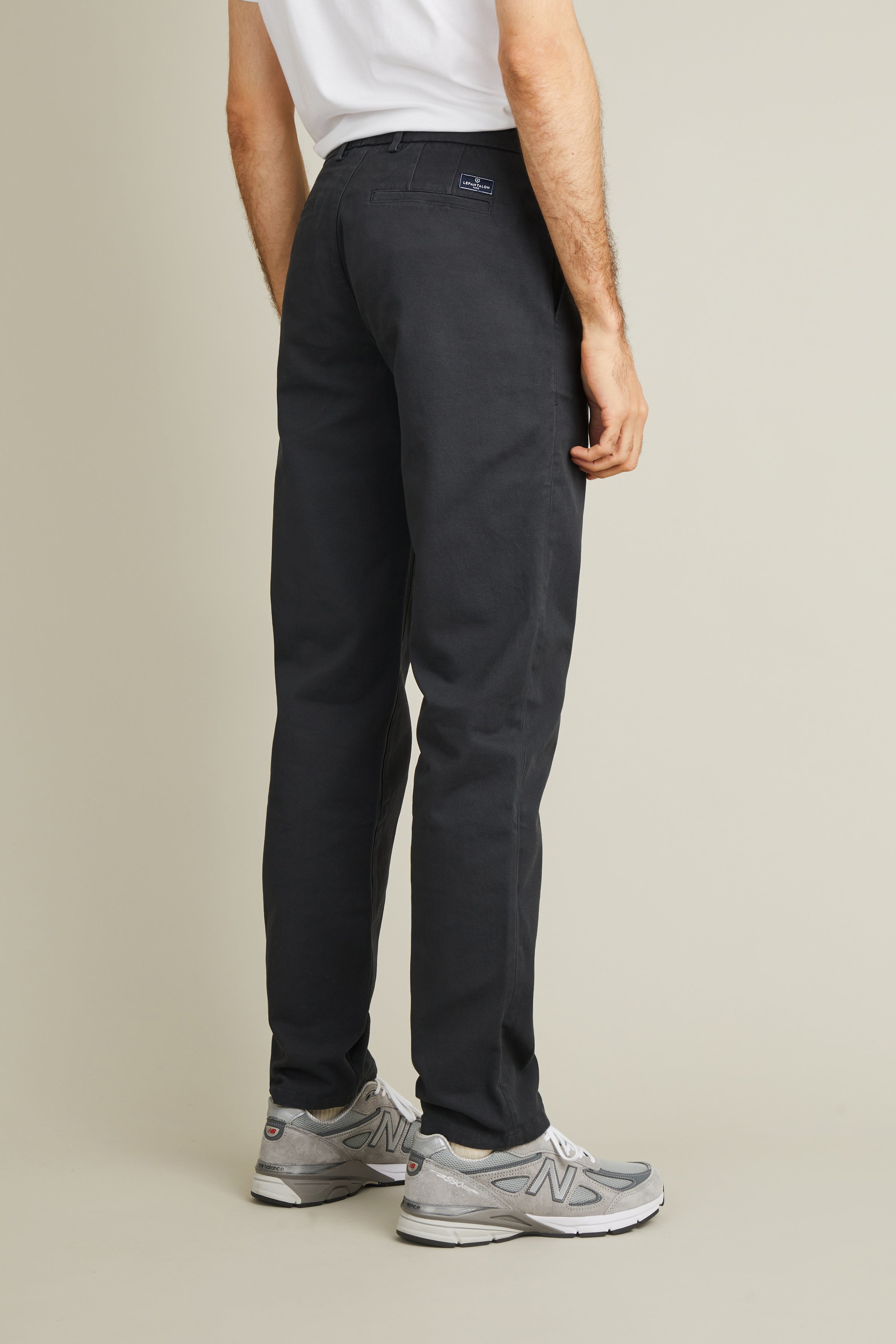 le-pantalon-chino-droit-gris-anthracite-pantalon-homme-coton image 5