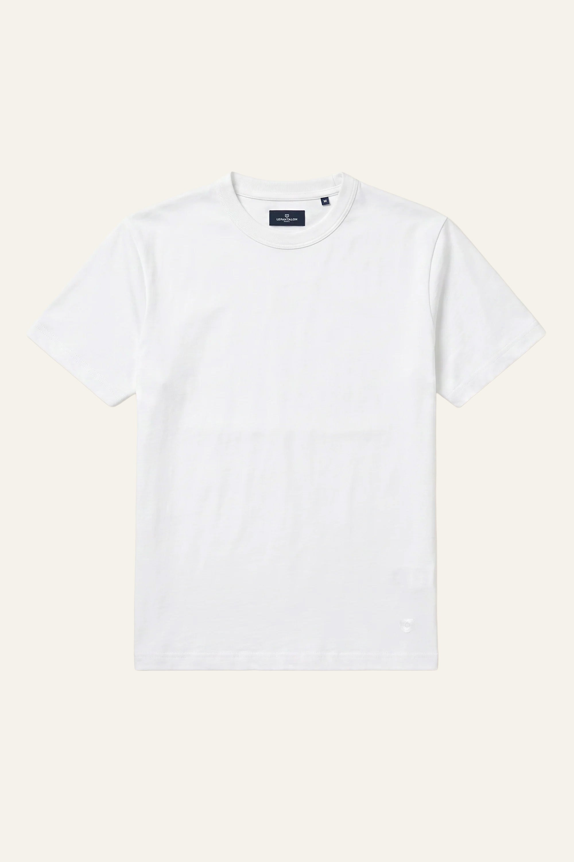 le-pantalon-t-shirts-homme-tee-shirt-coton-epais-blanc-100-coton image 1