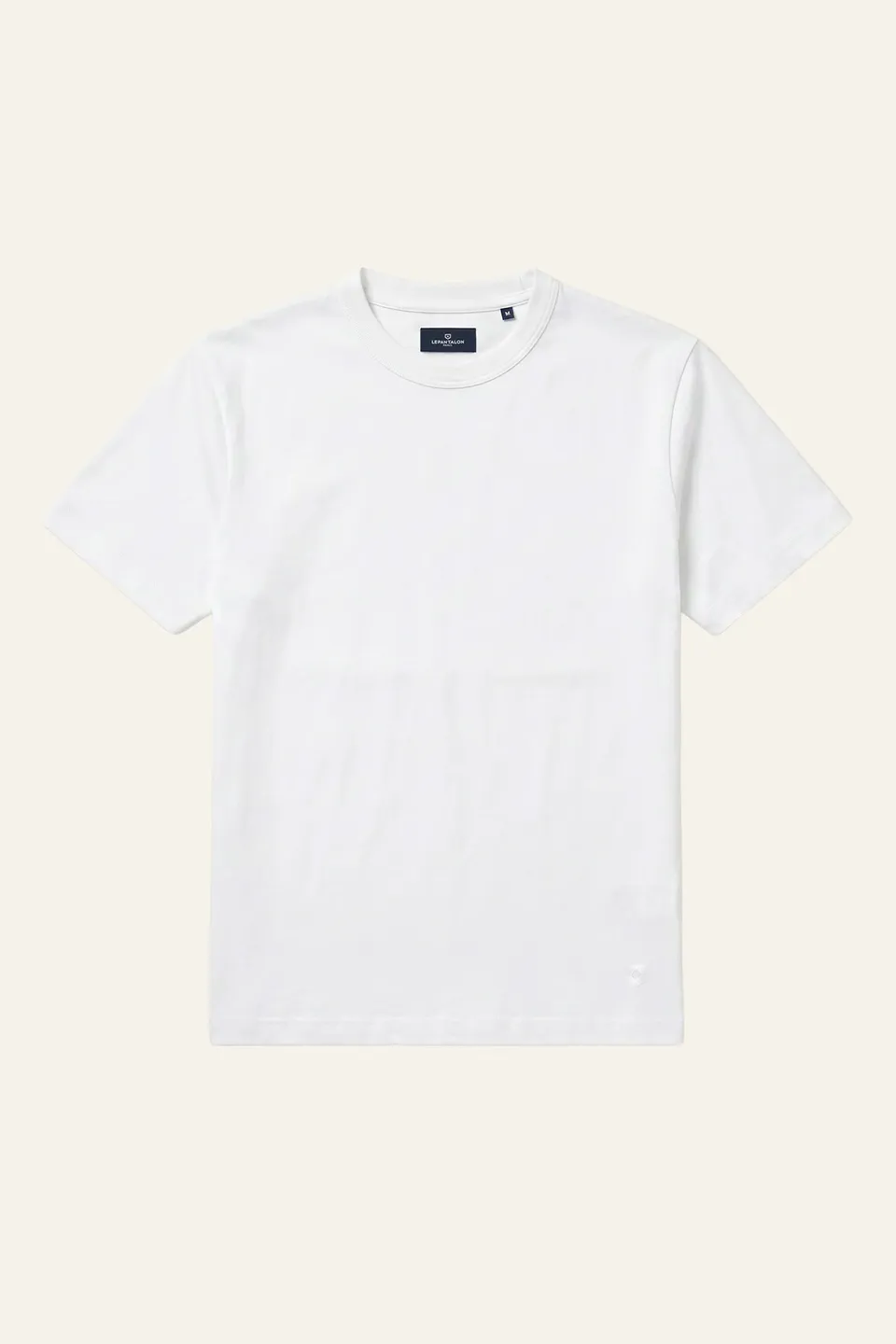 le-pantalon-t-shirts-homme-tee-shirt-coton-epais-blanc-100-coton image 1
