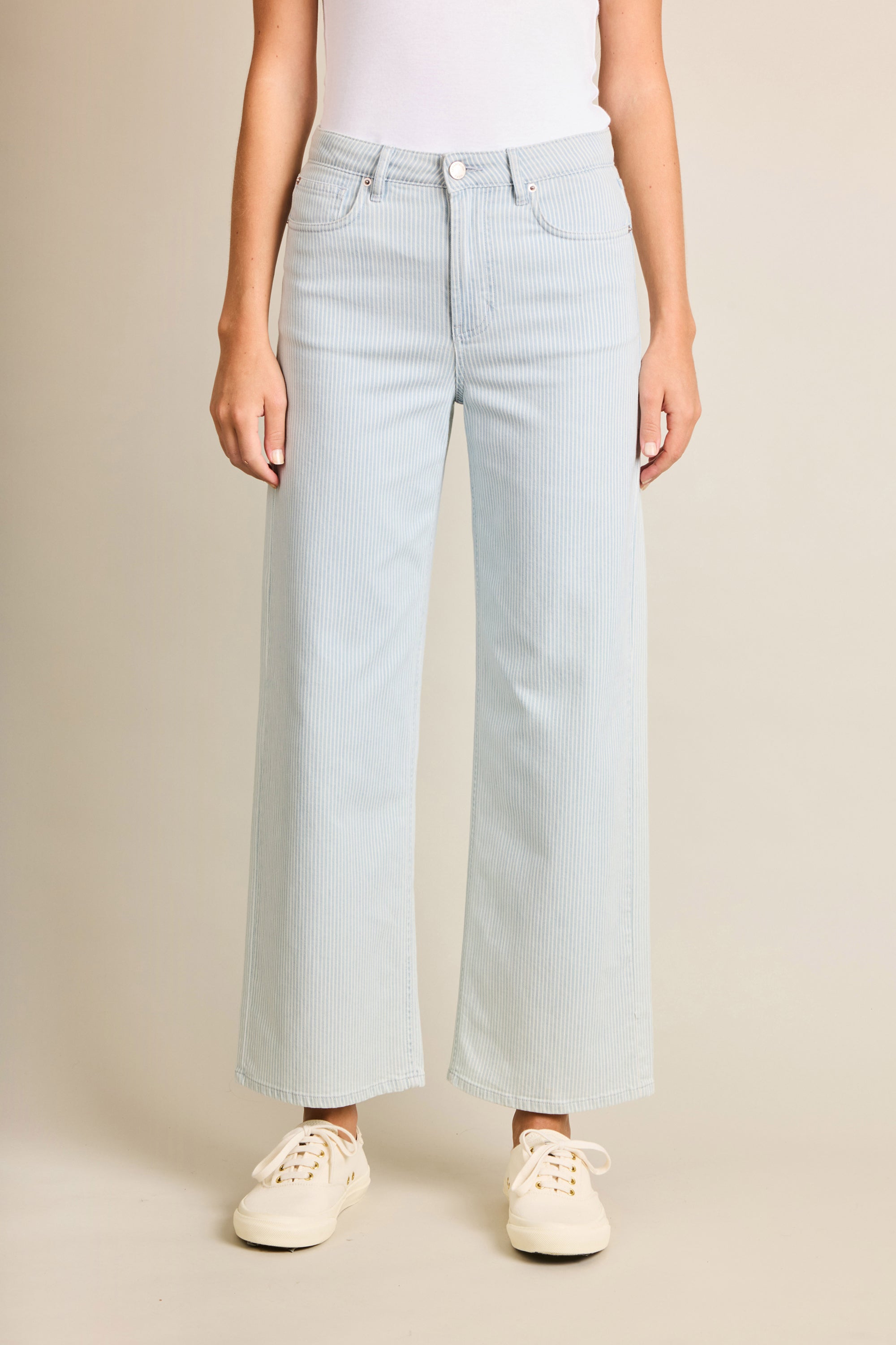 le-pantalon-jean-flare-ray-femme-bleu-7-8-me-coton image 6