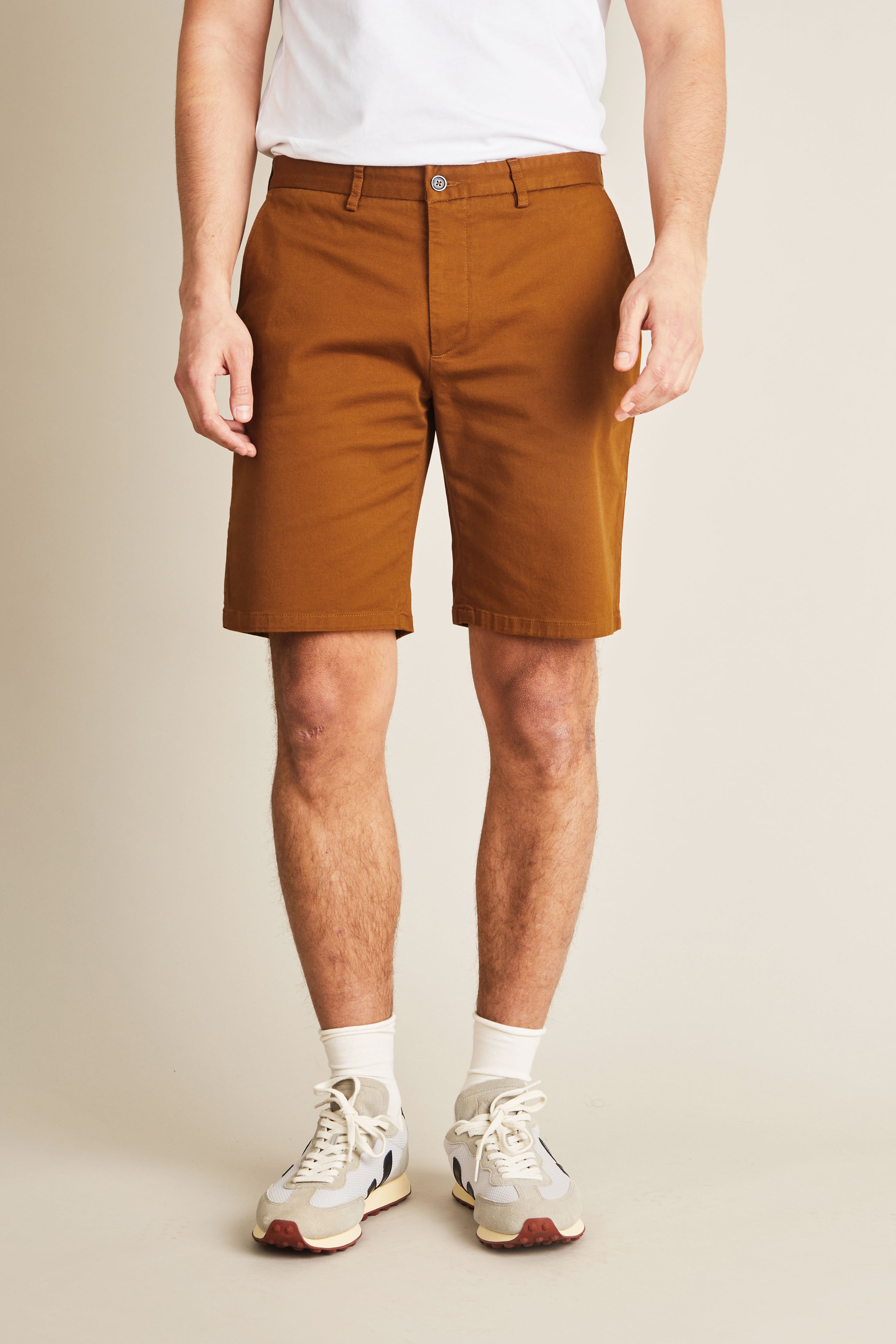le-pantalon-bermudas-homme-bermuda-camel-short-beige-coton image 1