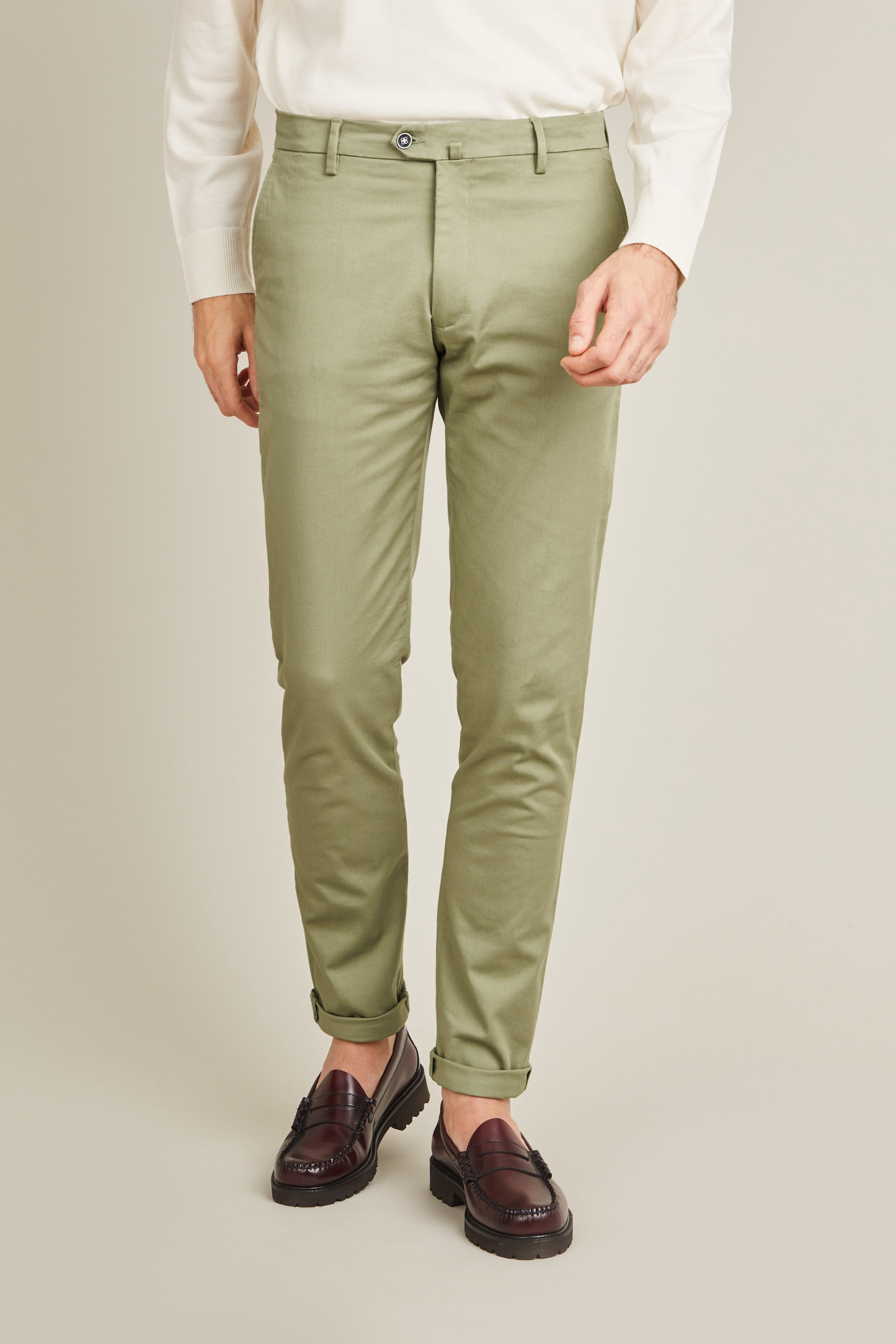le-pantalon-chinos-homme-fm-lpc-25-pantalon-olive-vert image 1