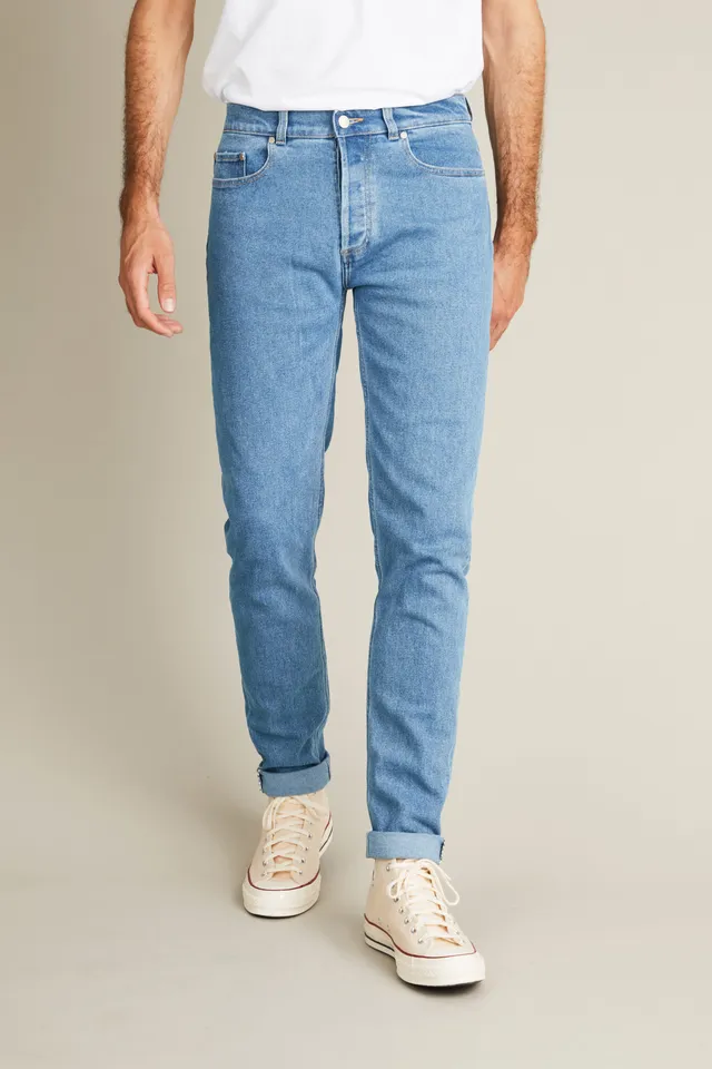 le-pantalon-jean-classique-bleu-medium-semi-slim-stretch image 1