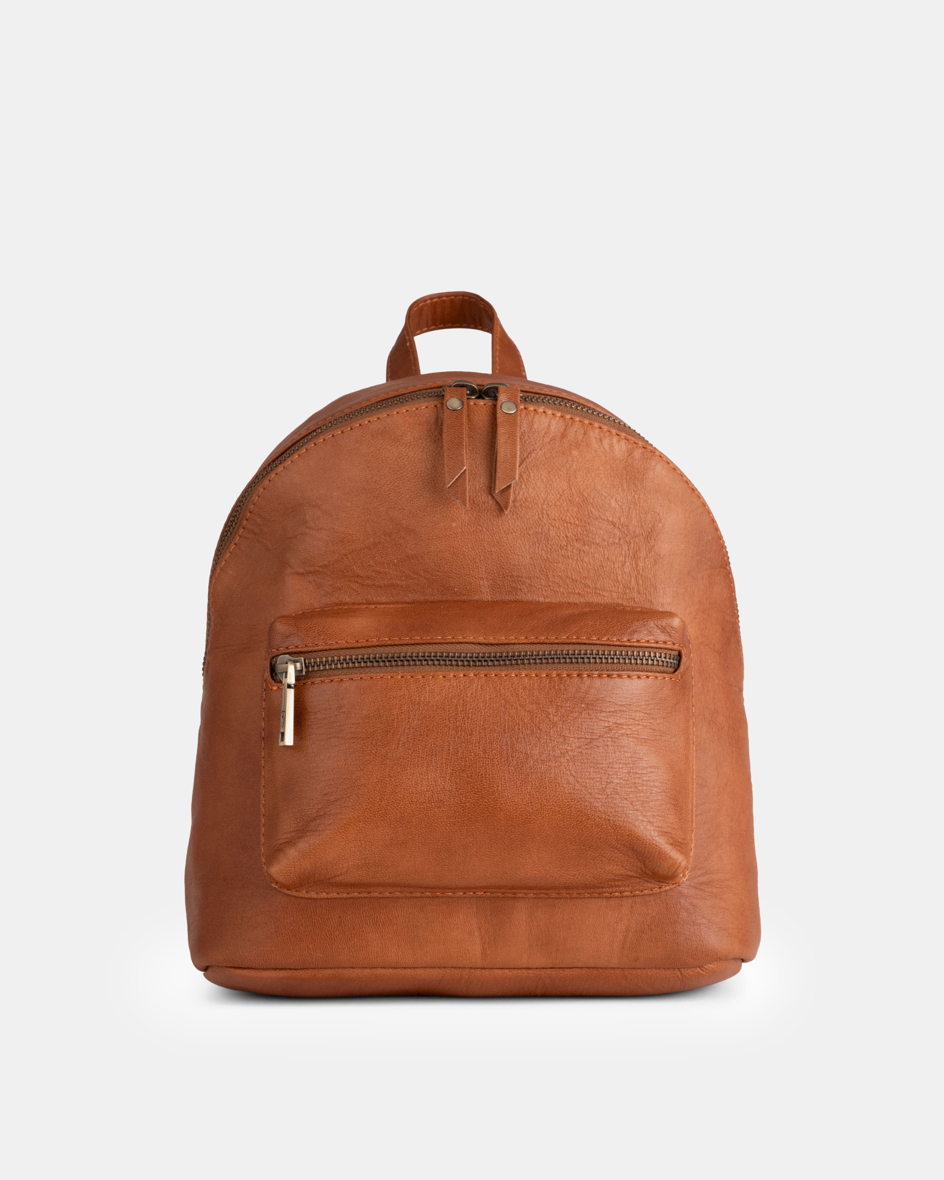 berliner-bags-kelly-sac-dos-cuir-marron-vintage image 1