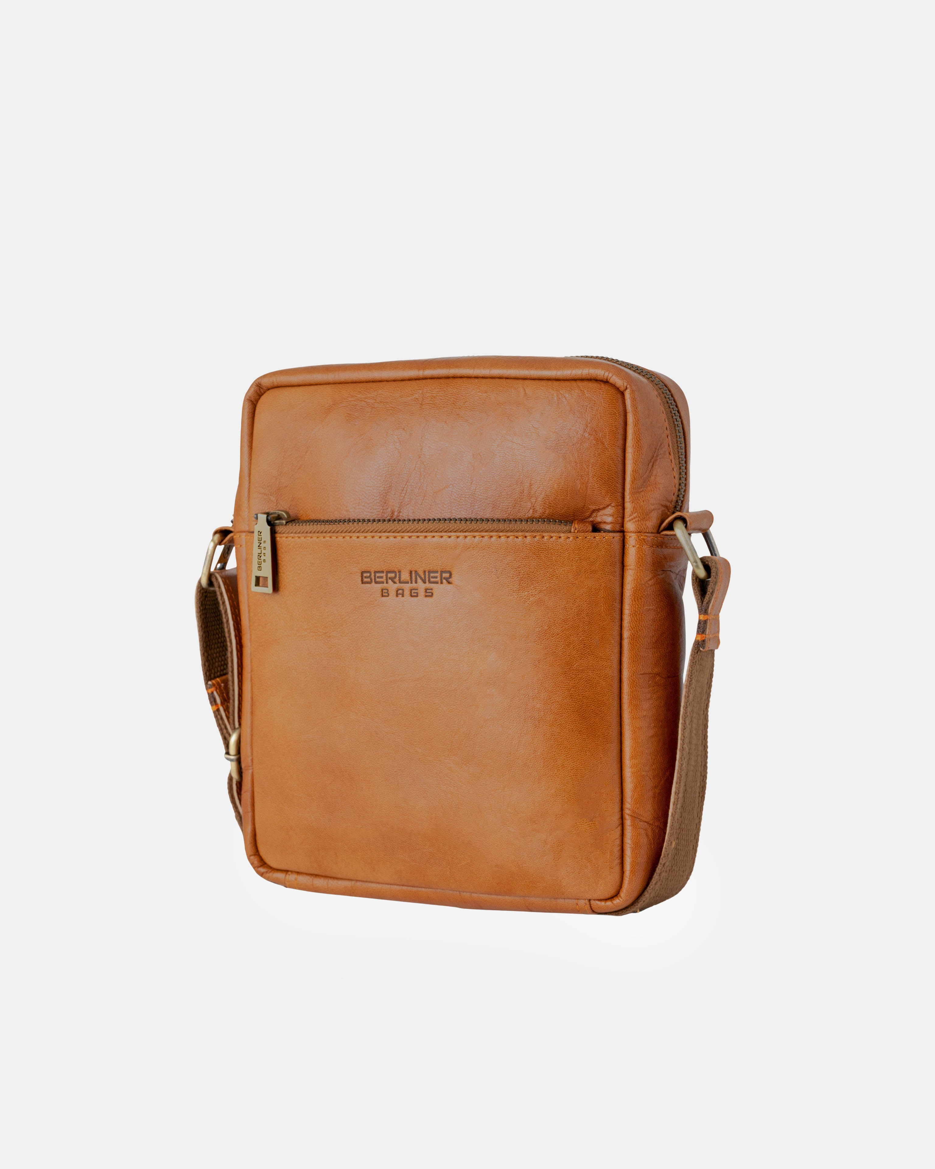 berliner-bags-tom-m-sac-bandouli-re-homme-marron-vintage image 3