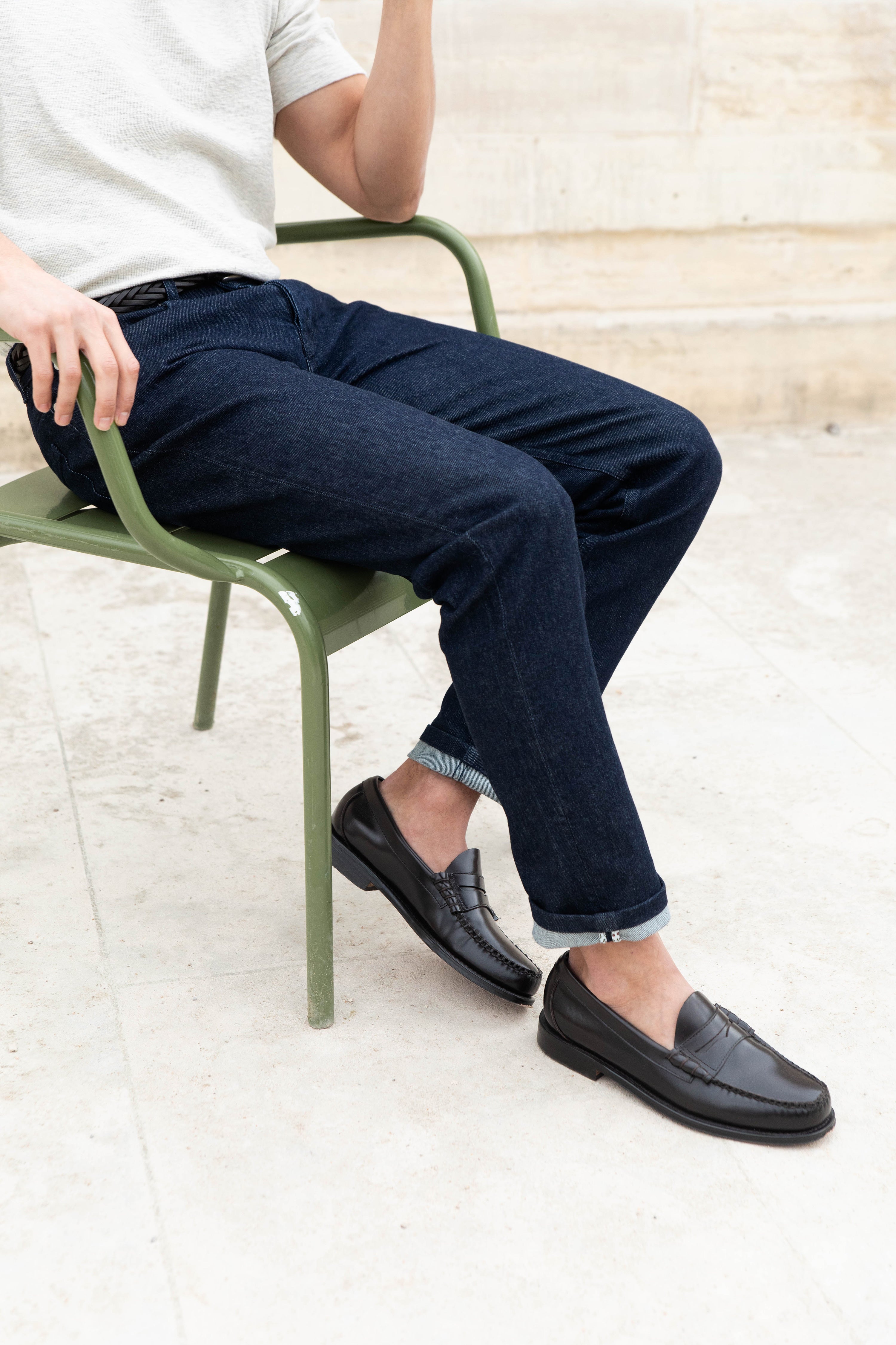 le-pantalon-jeans-homme-jean-classique-bleu-brut-semi-slim image 7