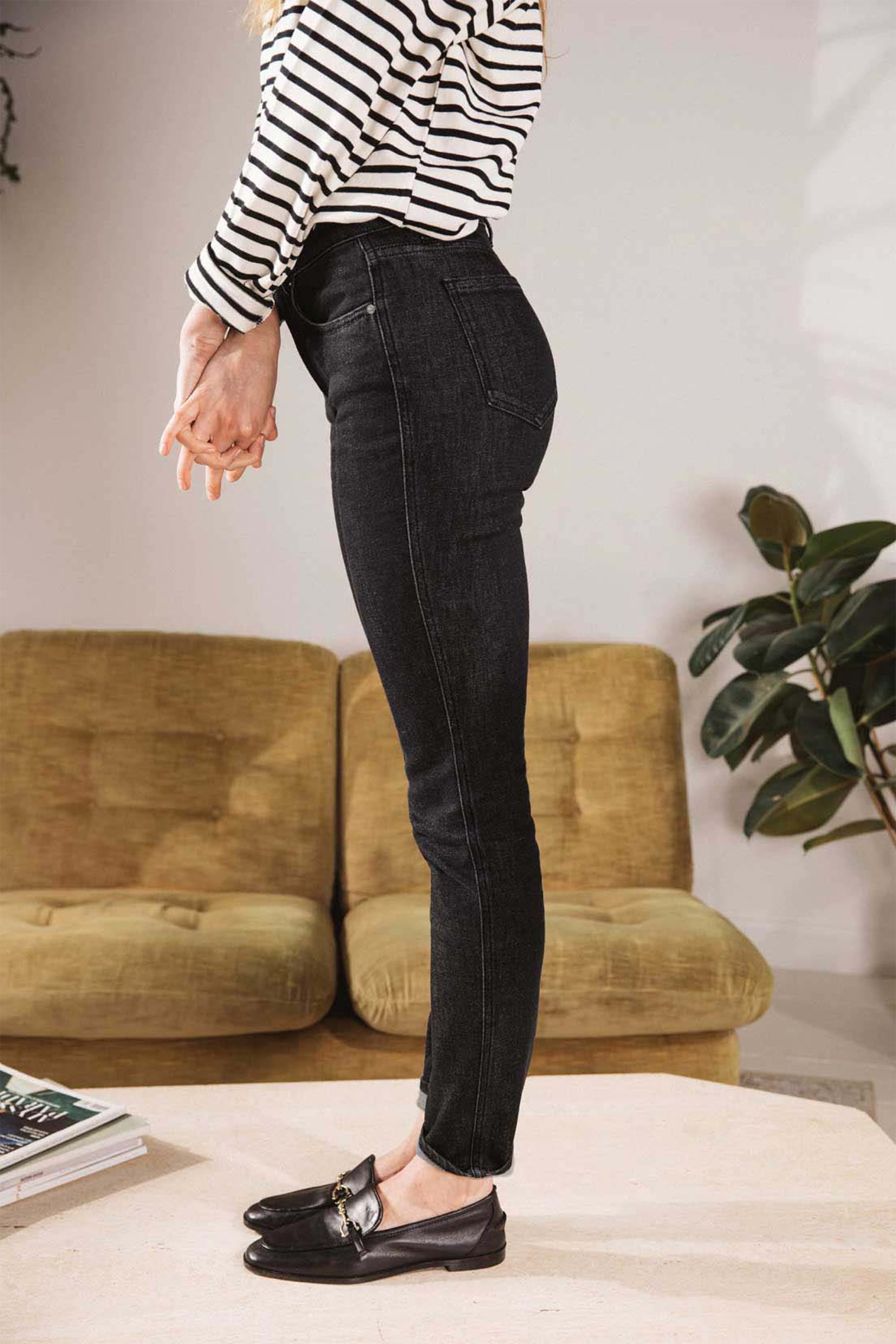 le-pantalon-jeans-homme-jean-slim-vintage-noir-stretch-recycl image 4