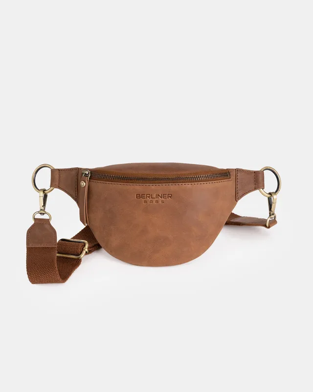 berliner-bags-mona-m-sac-banane-cuir-camel-ceinture image 1