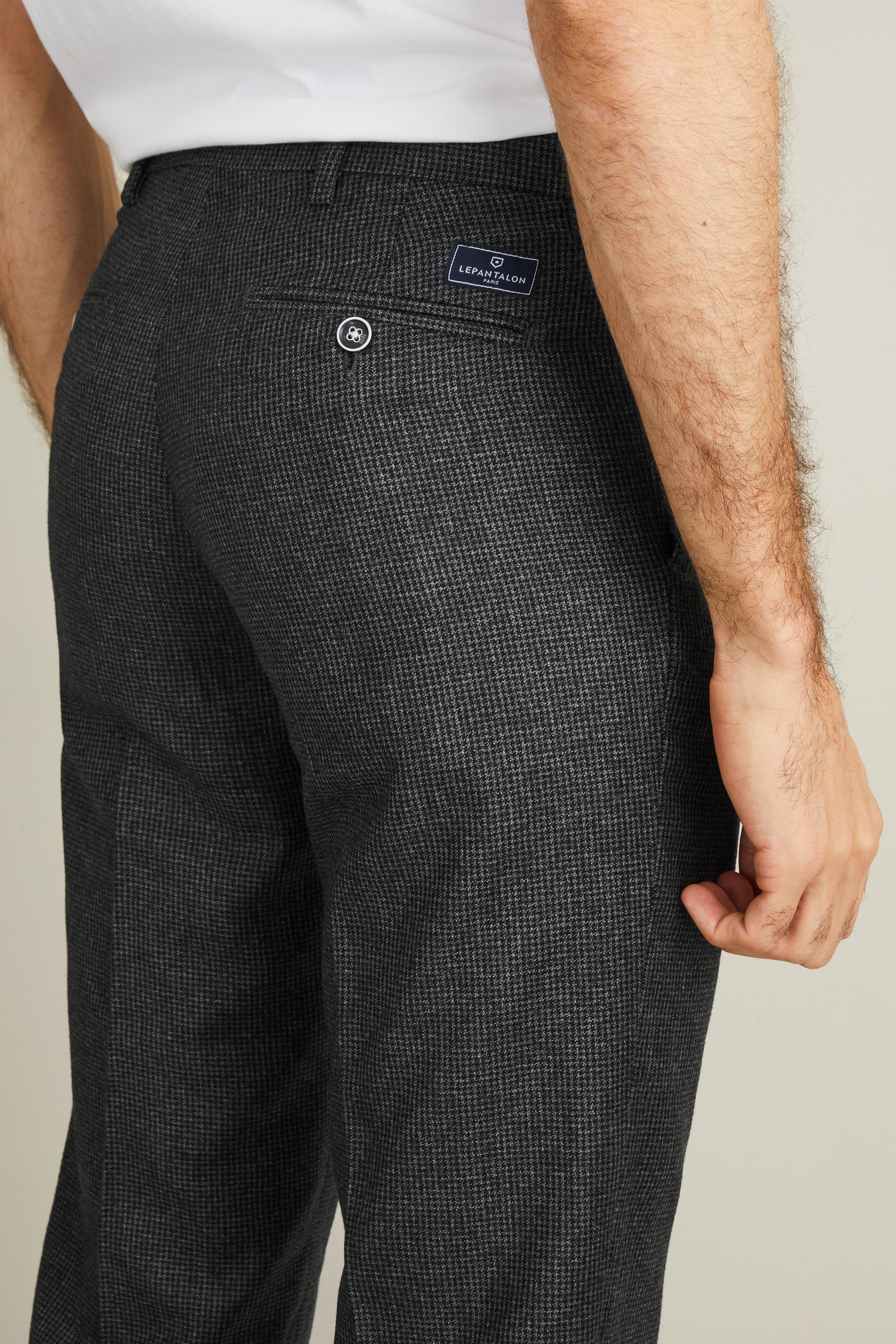 le-pantalon-flanelle-pied-de-puce-gris-pantalon-laine-m-rinos image 3