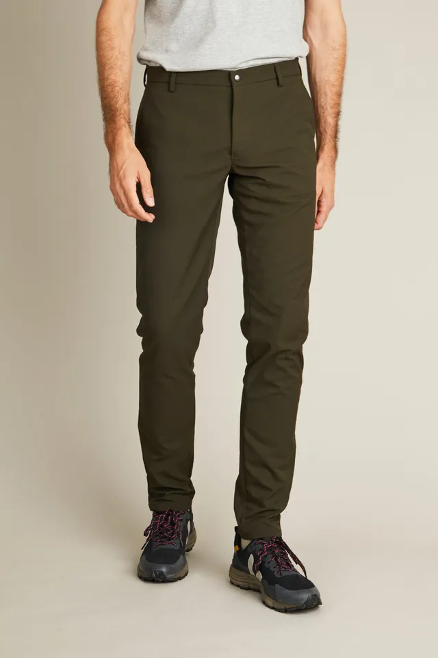 le-pantalon-chino-technique-pantalon-kaki-d-perlant-stretch image 1