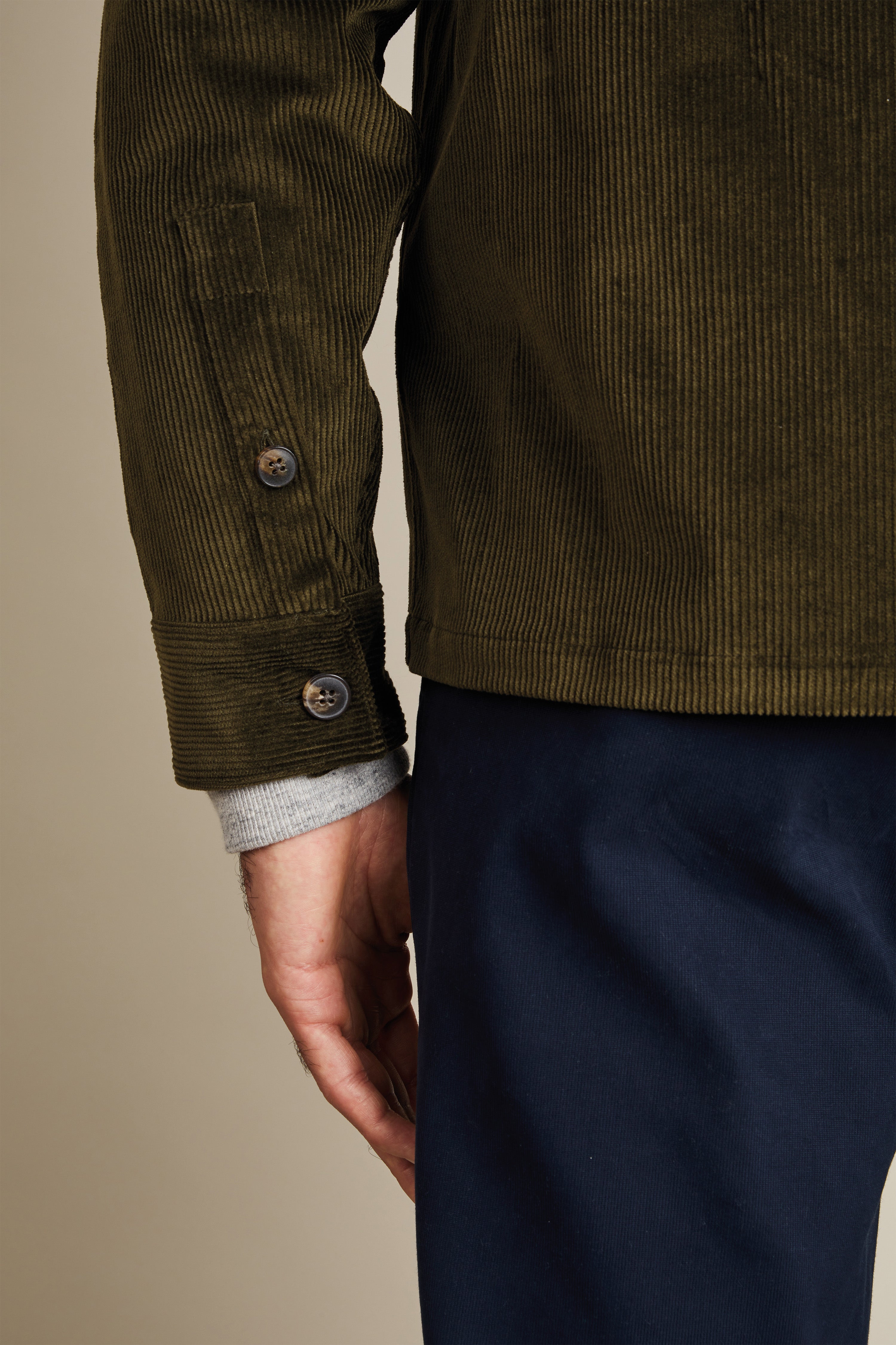 le-pantalon-surchemise-fm-lpsc-6-velours-kaki-thermor-gulant image 2