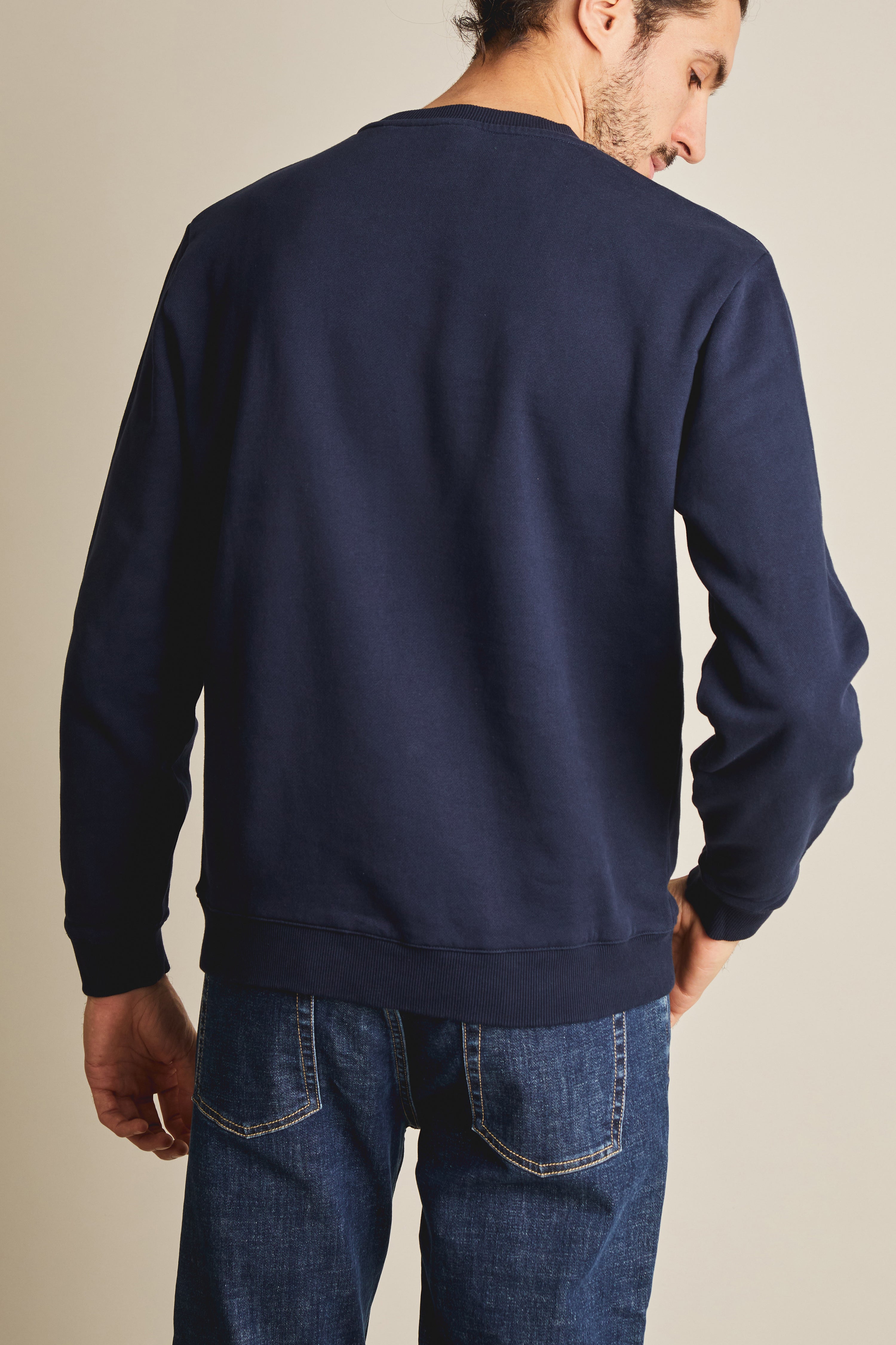 le-pantalon-sweat-bleu-marine-homme-coton-bio-320-g image 6