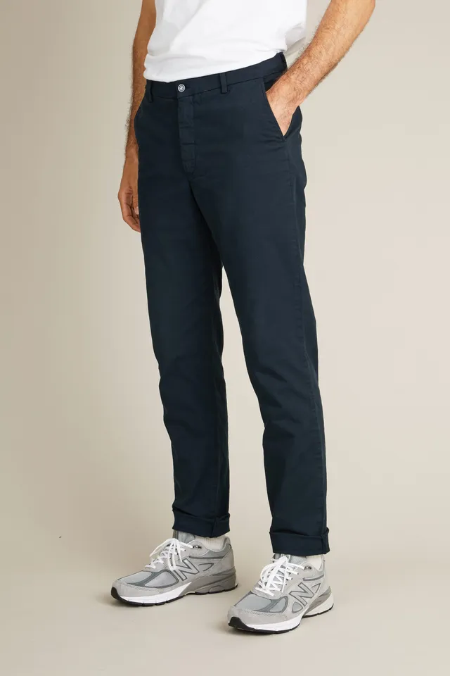le-pantalon-chinos-homme-chino-sport-bleu-marine-carotte image 1