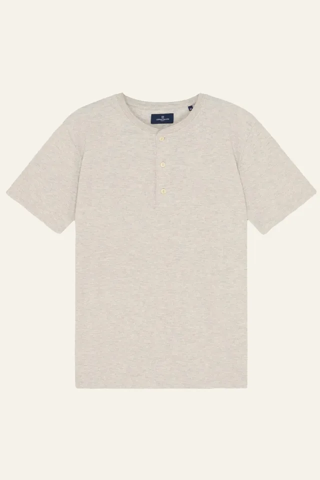 le-pantalon-henley-tee-shirt-gris-chin-coton-homme image 1