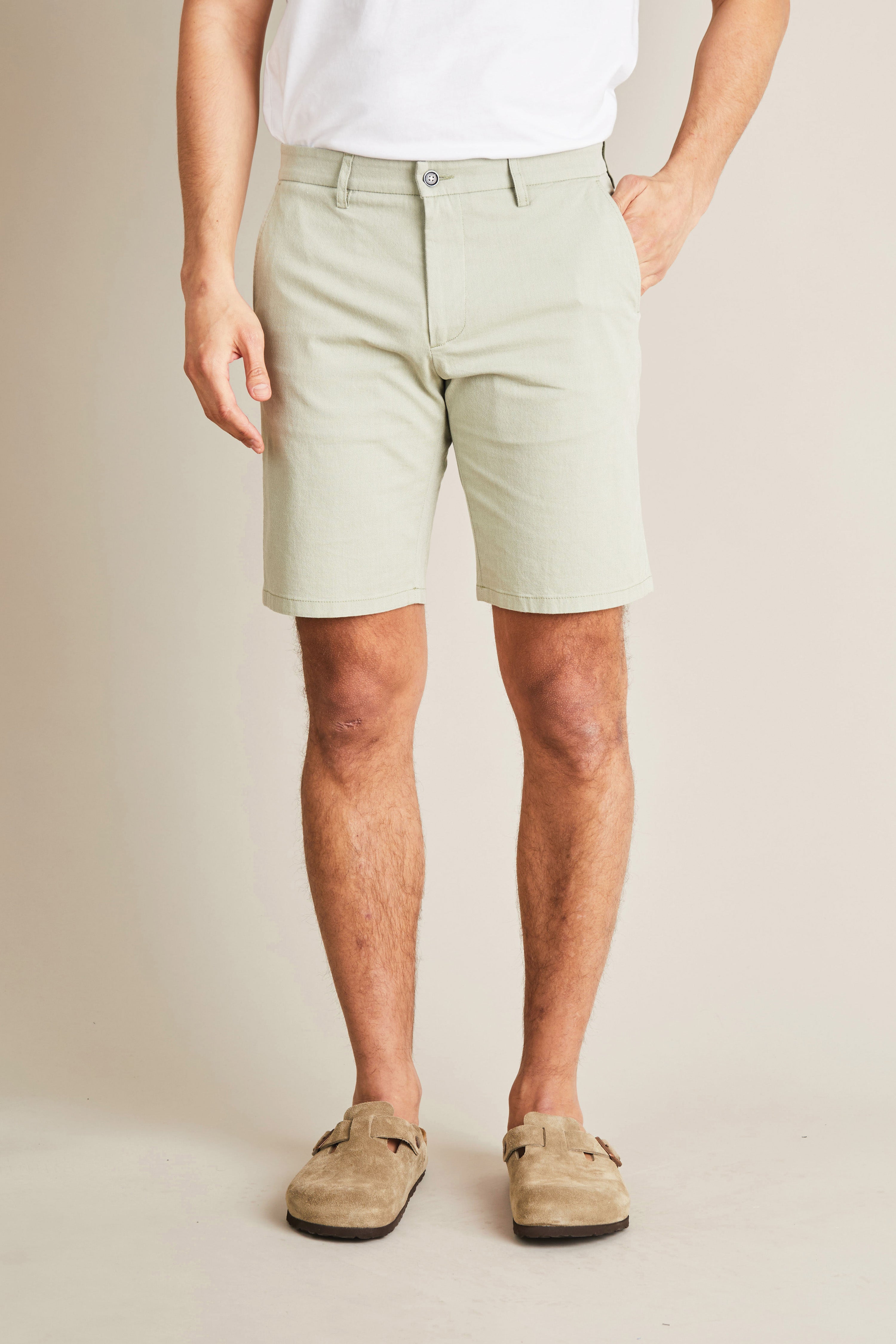 le-pantalon-bermuda-fm-lpbl-4-short-olive-coton-l-ger image 1