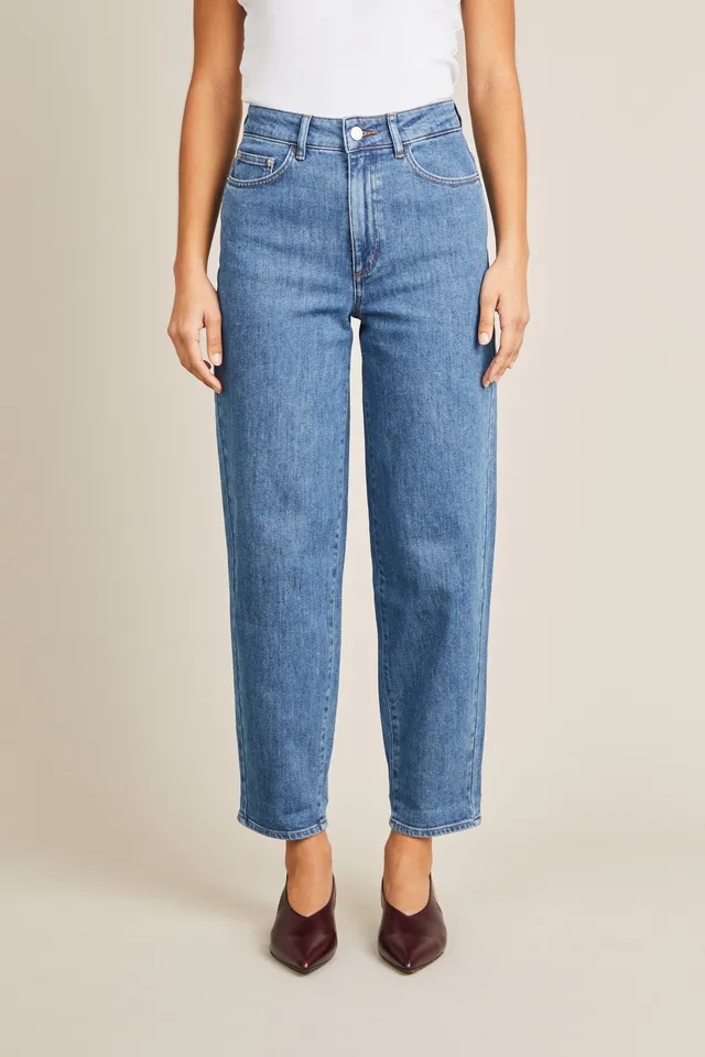le-pantalon-jeans-femme-balloon-middle-blue-jean-large-bleu image 1