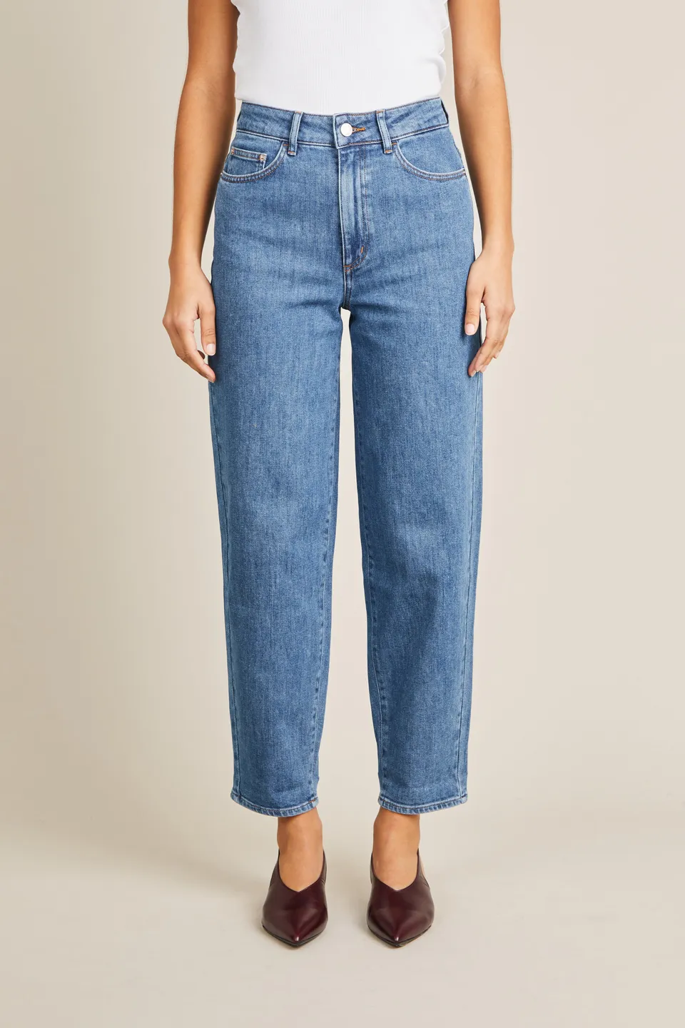 le-pantalon-jeans-femme-balloon-middle-blue-jean-large-bleu image 1