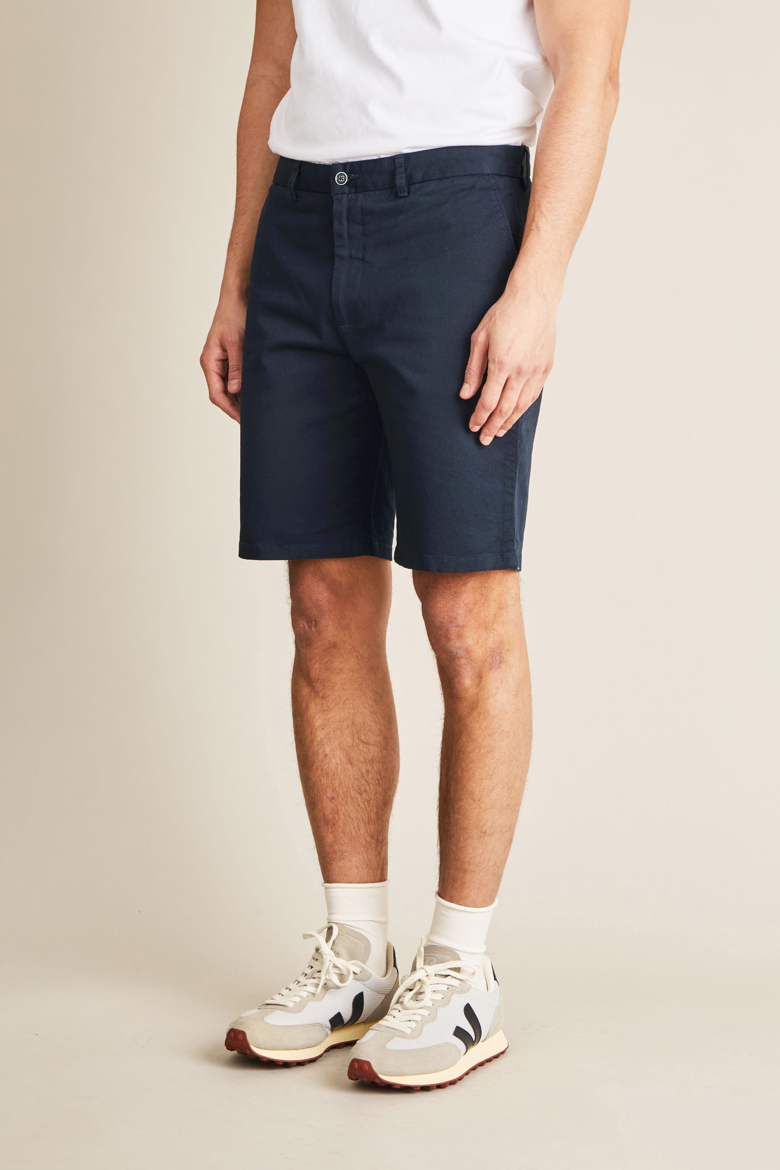 le-pantalon-bermudas-homme-bermuda-bleu-marine-short-coton image 5