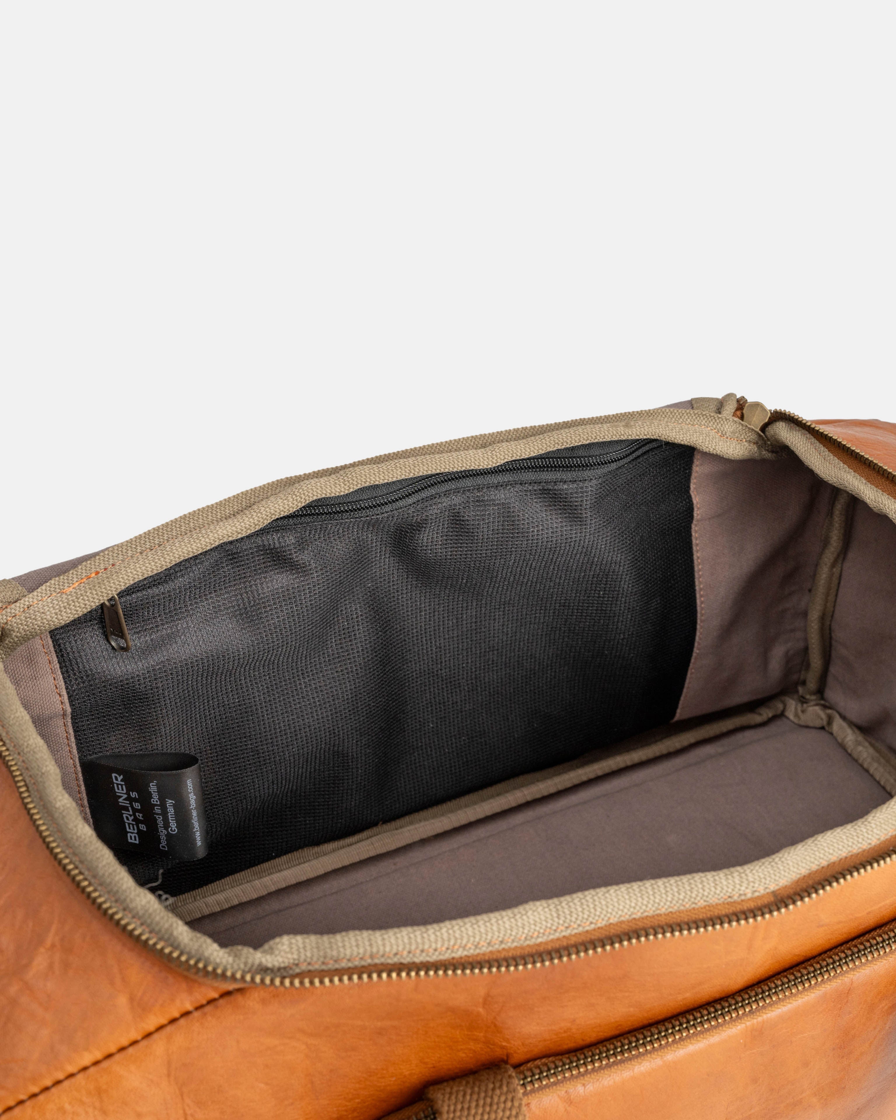 berliner-bags-denver-m-sac-voyage-marron-vintage-cuir image 6