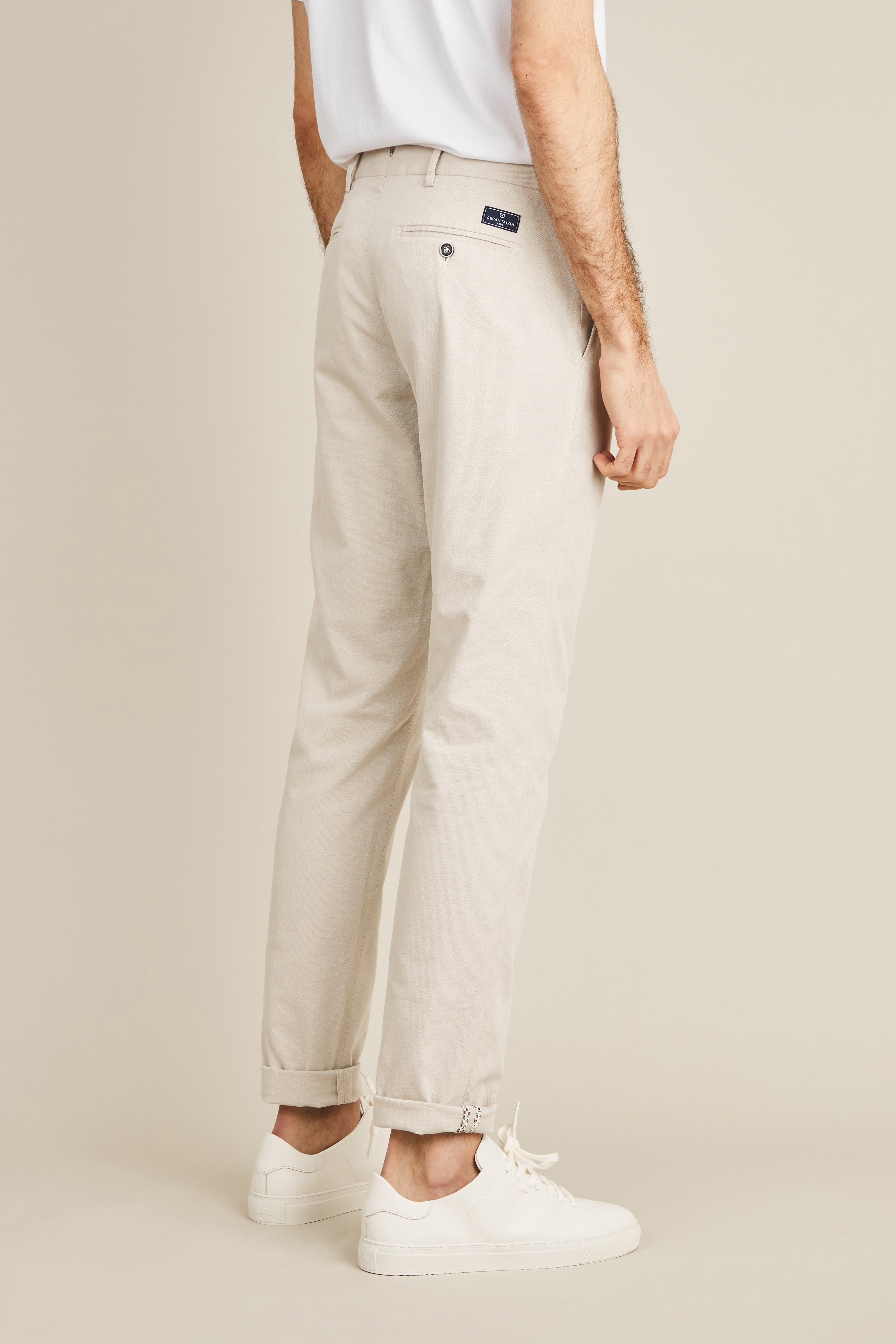 le-pantalon-chinos-homme-chino-a-rien-beige-coton-170g image 5