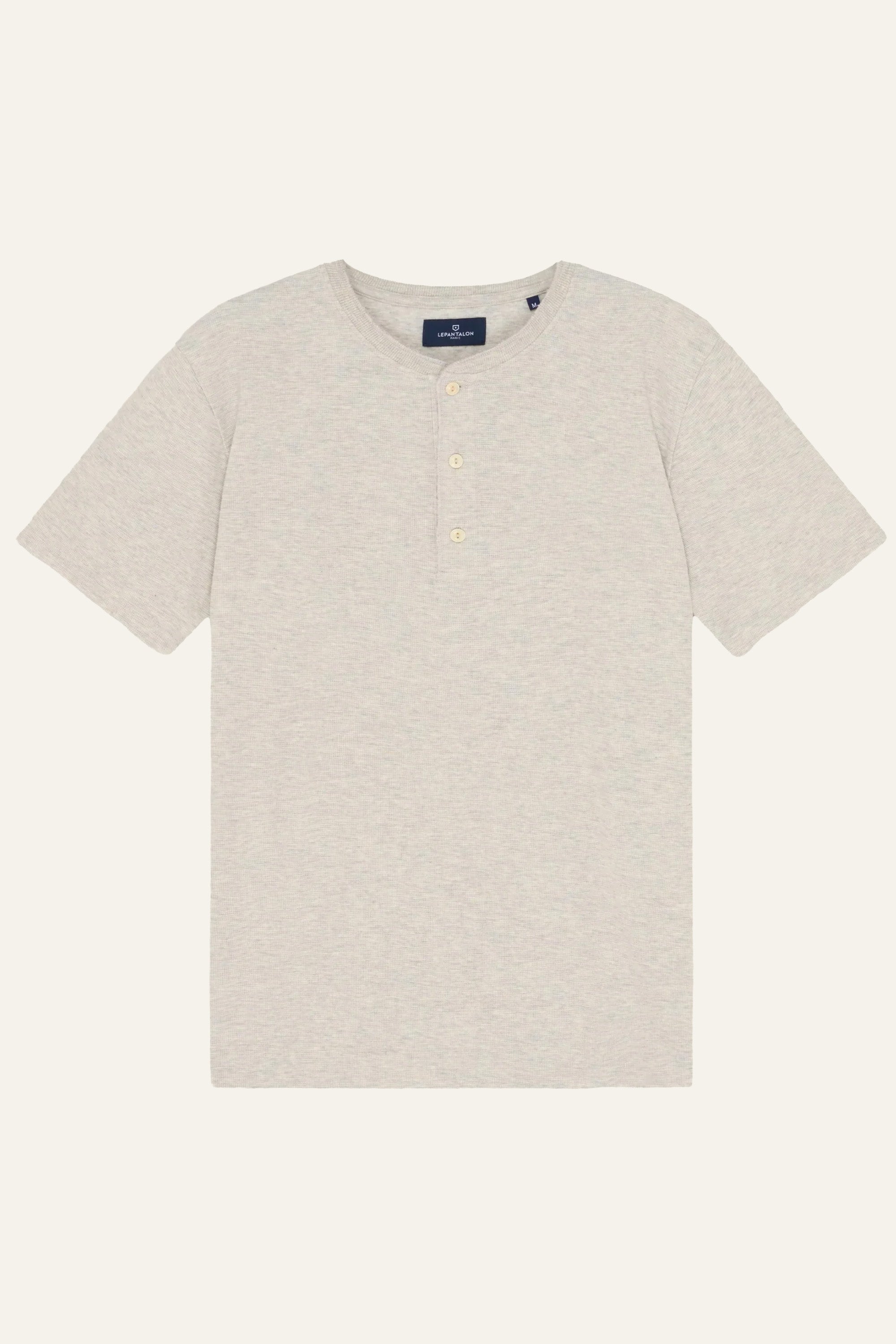 le-pantalon-henley-tee-shirt-gris-chin-coton-homme image 1