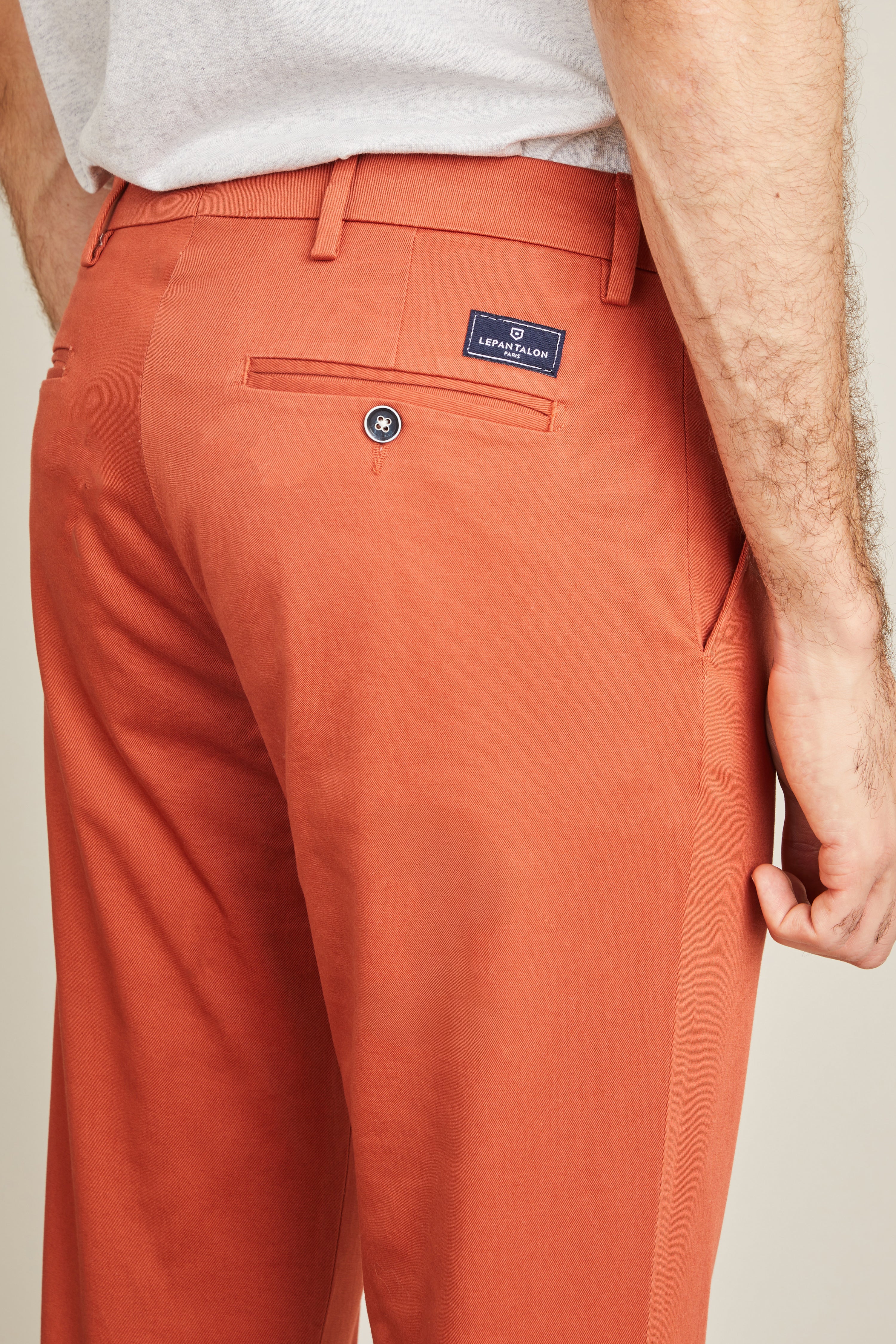 le-pantalon-chinos-homme-chino-tomette-chino-orange-slim image 3
