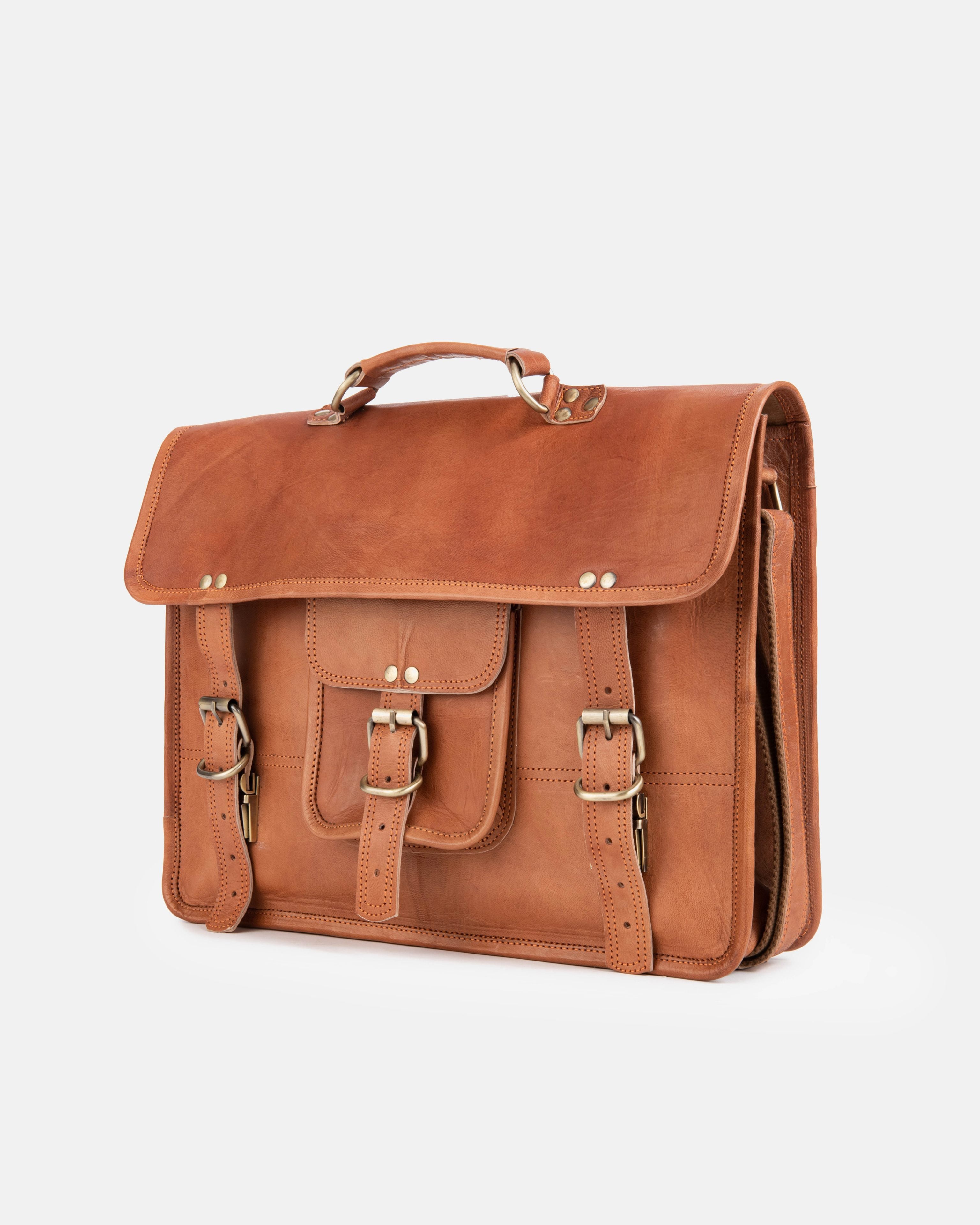 berliner-bags-berlin-sac-messenger-m-marron-vintage-cuir image 3