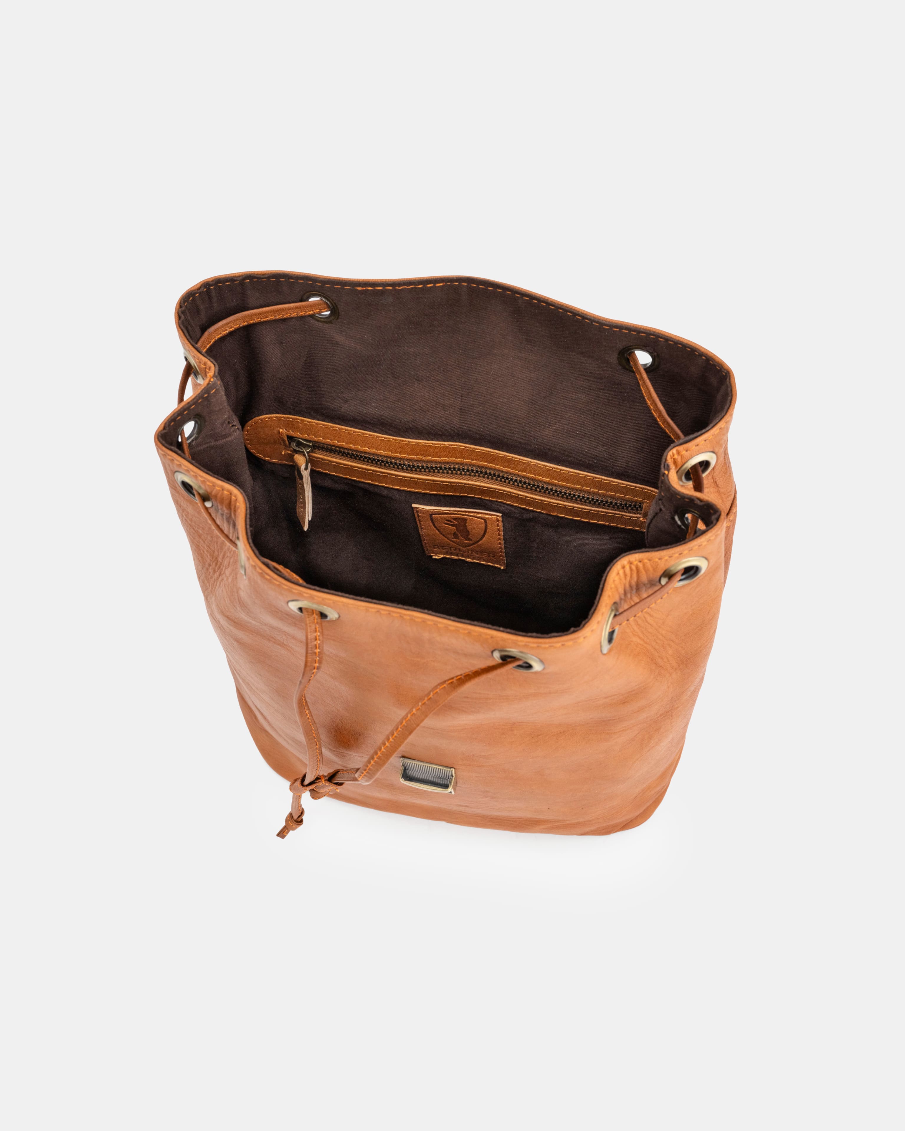 berliner-bags-jenny-sac-dos-femme-cuir-marron-vintage image 6