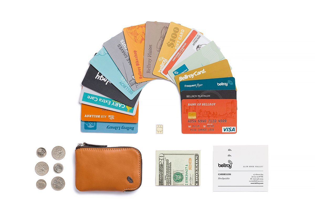 bellroy-card-pocket-portefeuille-cuir-caramel-fin image 7