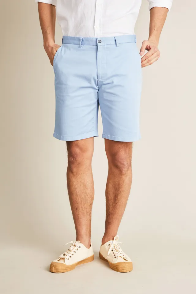 le-pantalon-bermudas-bermuda-bleu-pastel-coton image 1
