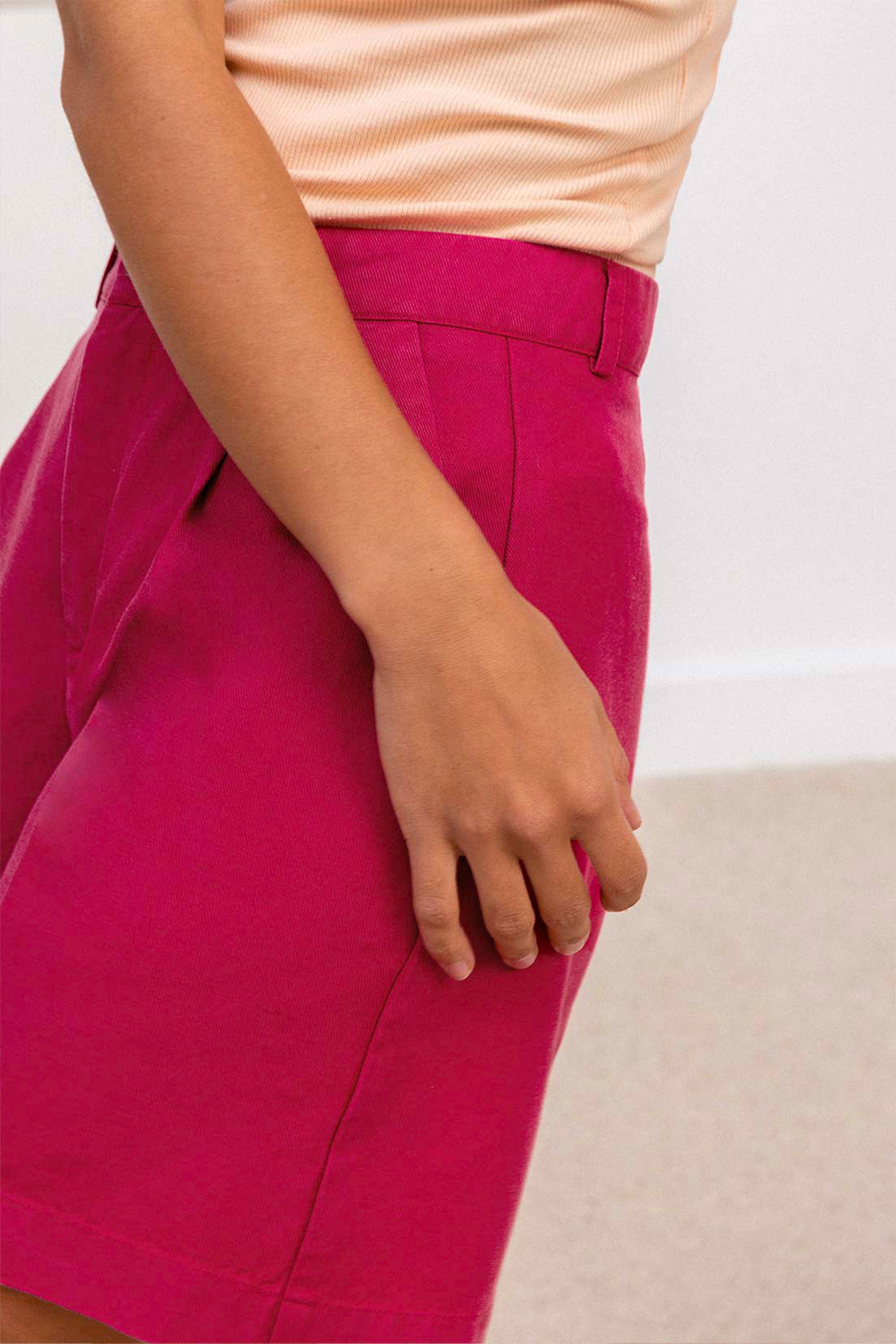 le-pantalon-shorts-homme-fuchsia-bermuda-lin-l-ger image 6
