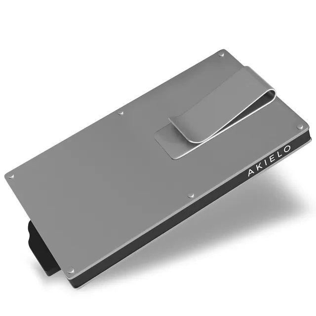 akielo-alpha-collection-silver-edition-portefeuille-pince-billets image 1