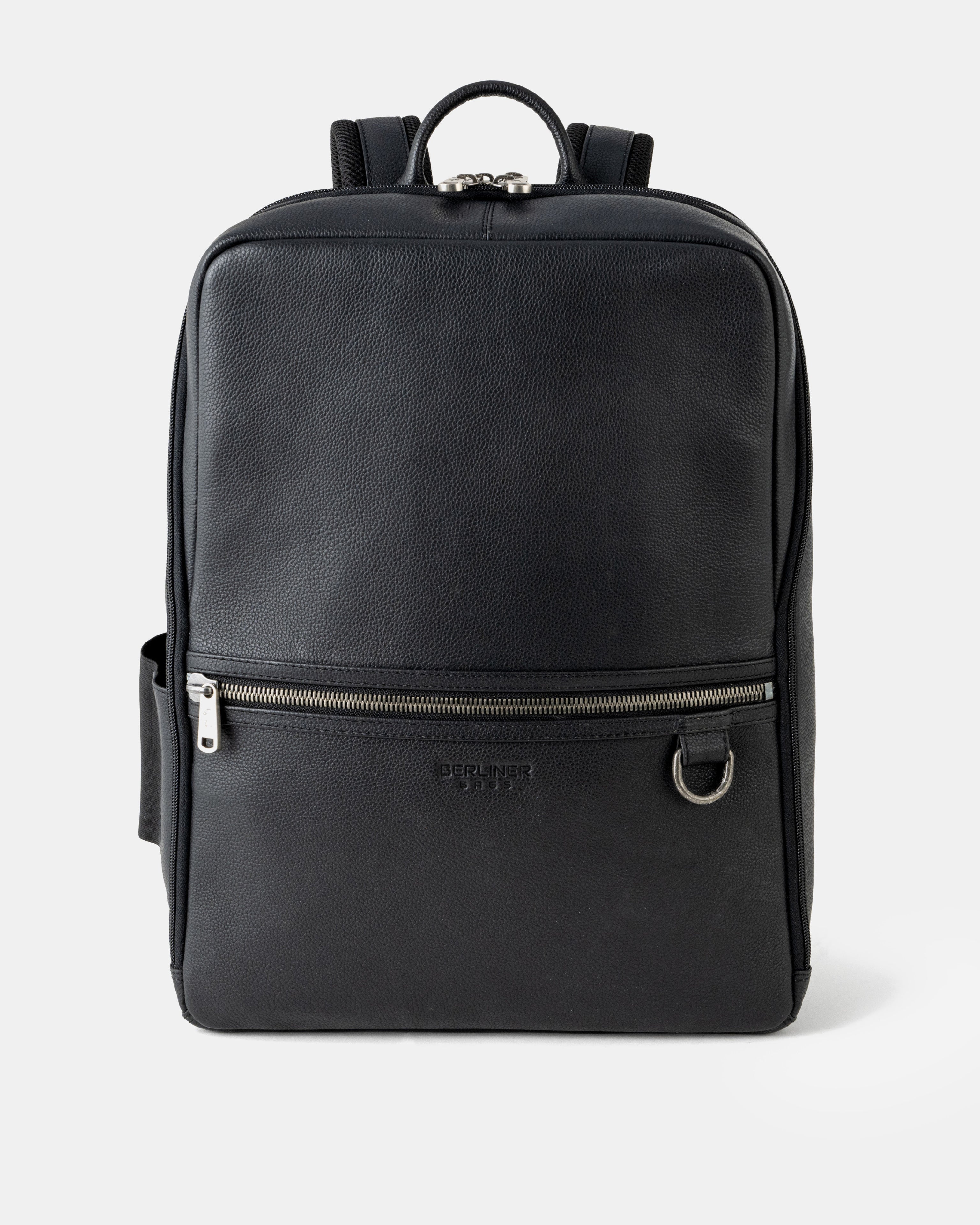 berliner-bags-helsinki-sac-dos-cuir-noir-minimaliste image 1