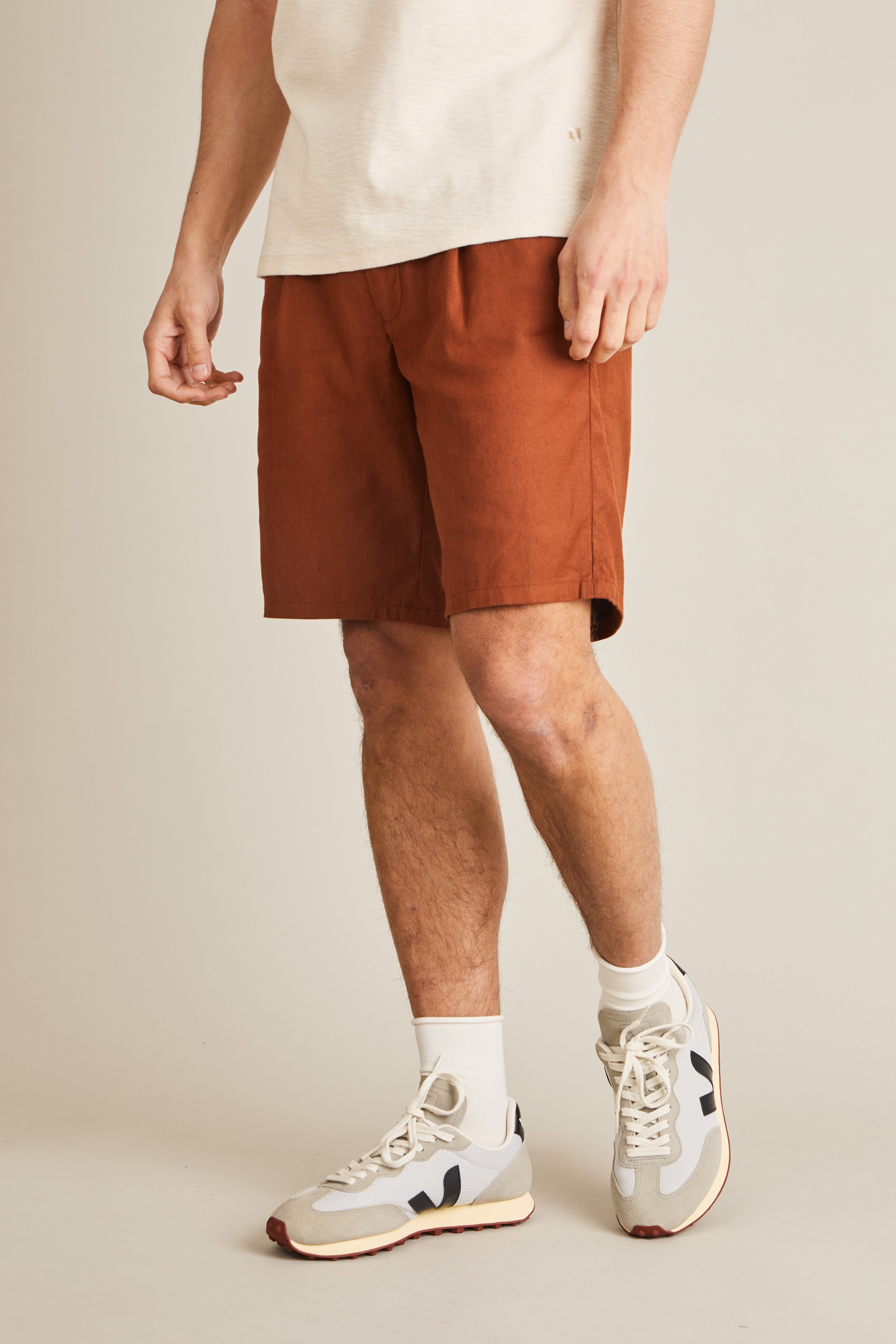 le-pantalon-bermuda-coton-lin-terracotta-short-homme-lastiqu image 4