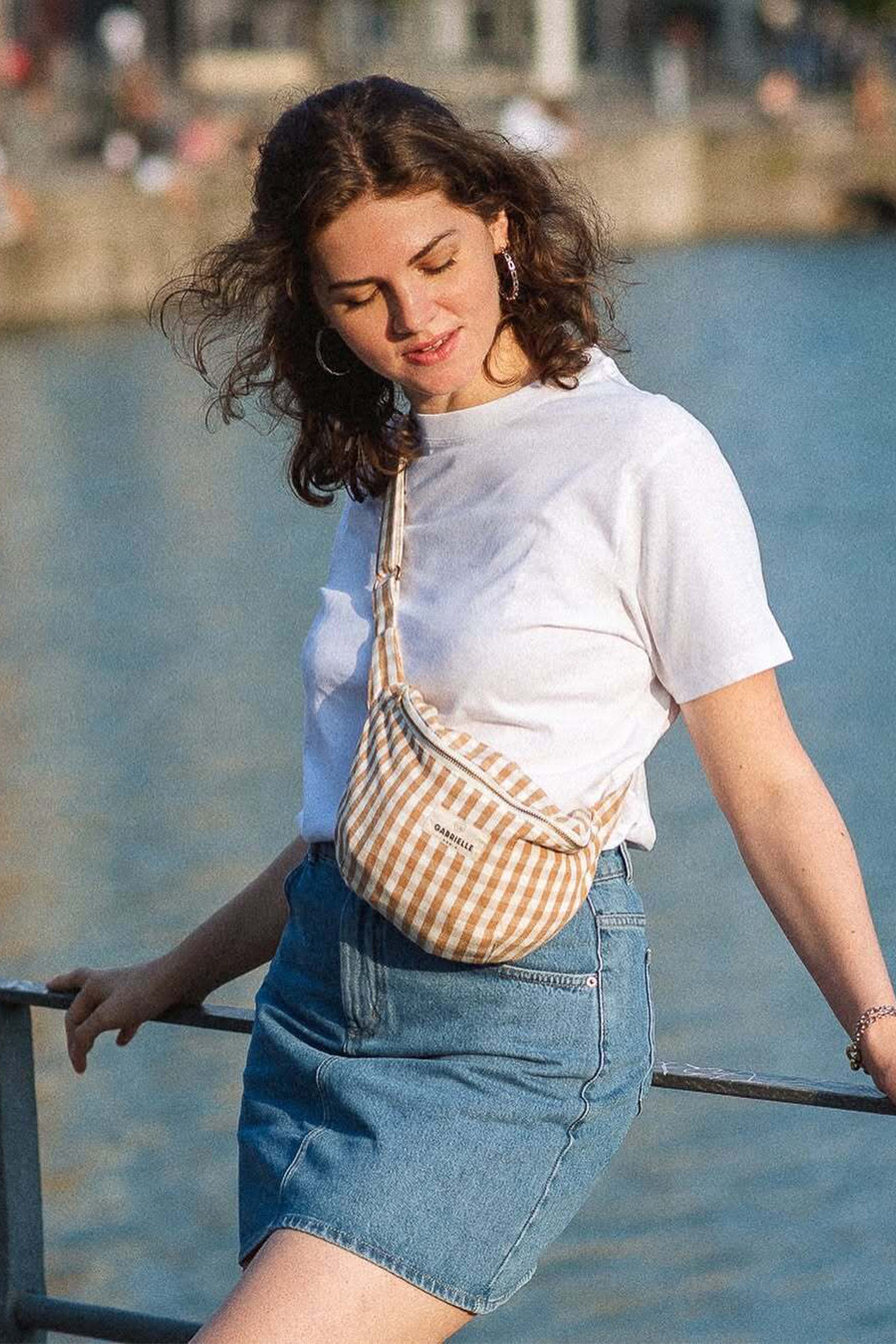 le-pantalon-jupe-en-jean-bleached-jupe-taille-haute-coton image 2