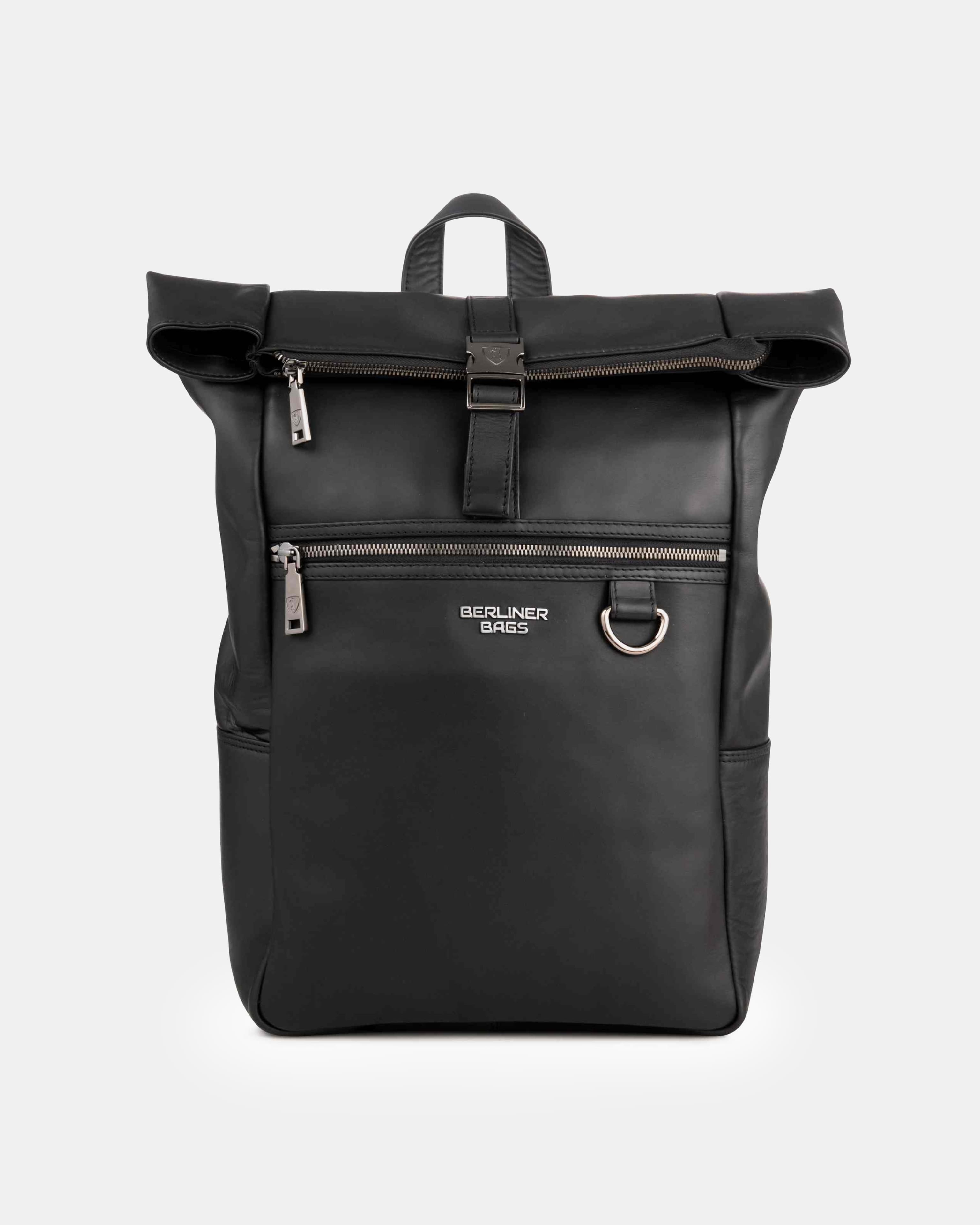 berliner-bags-harlem-sac-dos-cuir-noir-ordinateur image 1