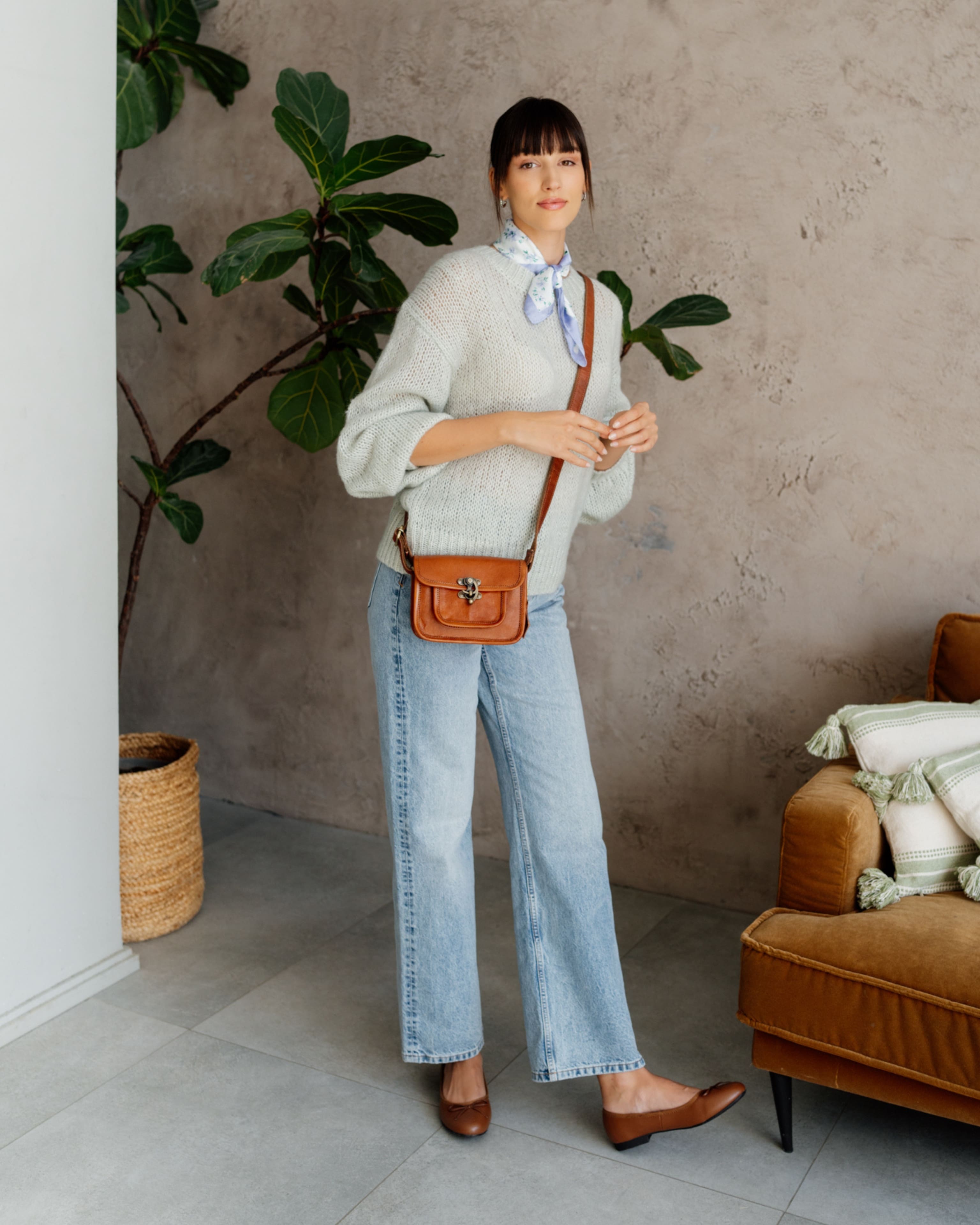 berliner-bags-helena-xs-sac-bandouli-re-cuir-marron-vintage image 8