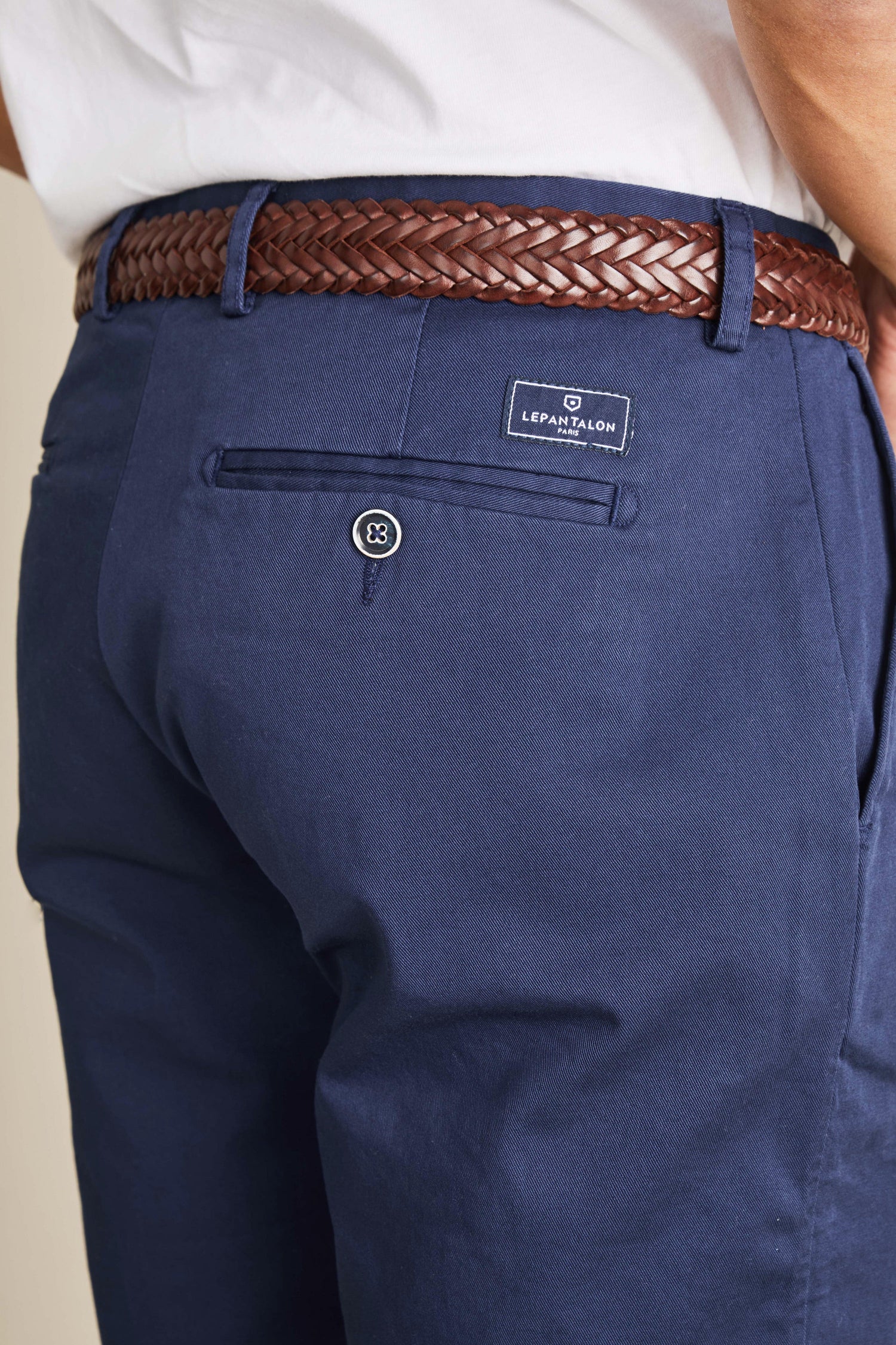 le-pantalon-bermudas-homme-bermuda-bleu-roi-short-coton image 3
