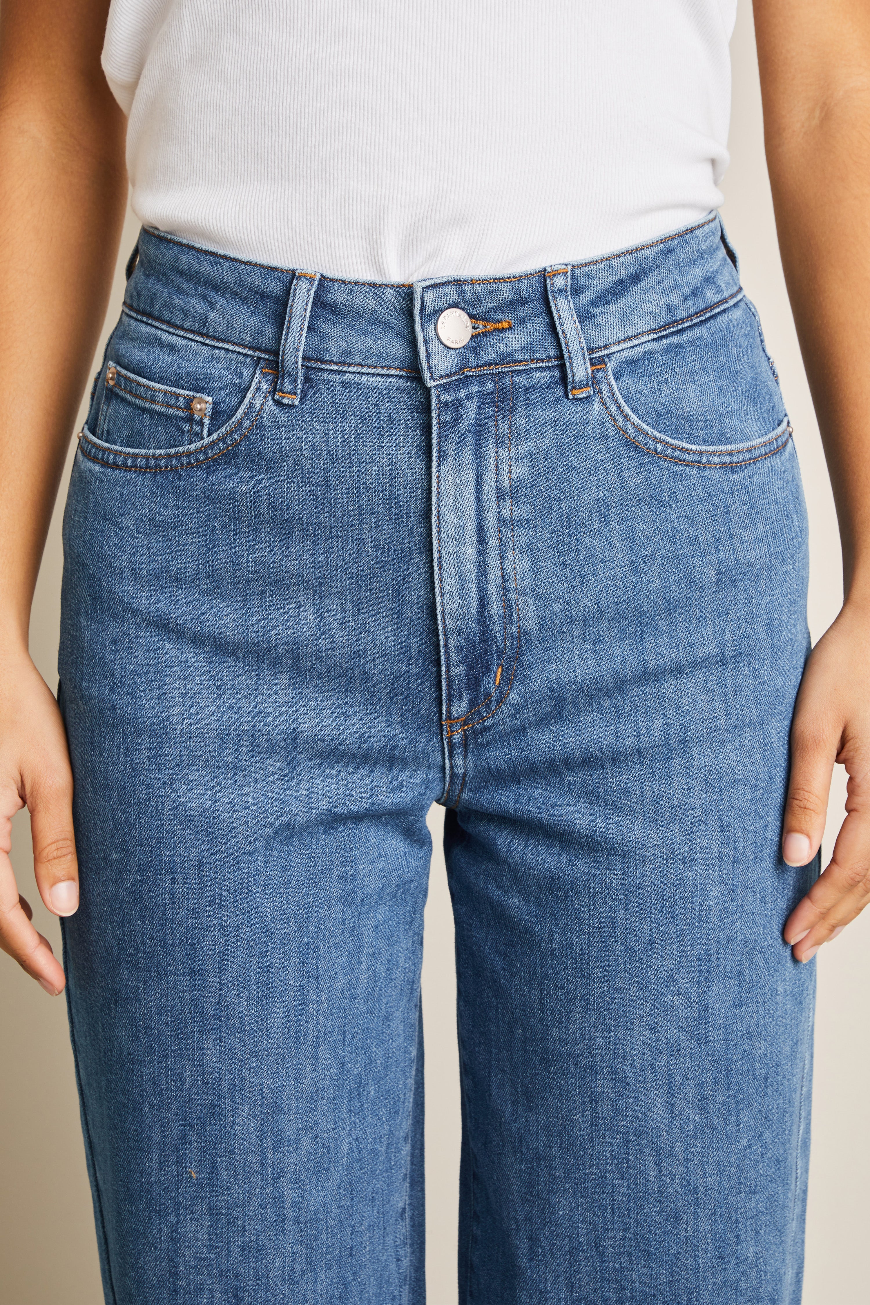 le-pantalon-jeans-femme-balloon-middle-blue-jean-large-bleu image 2