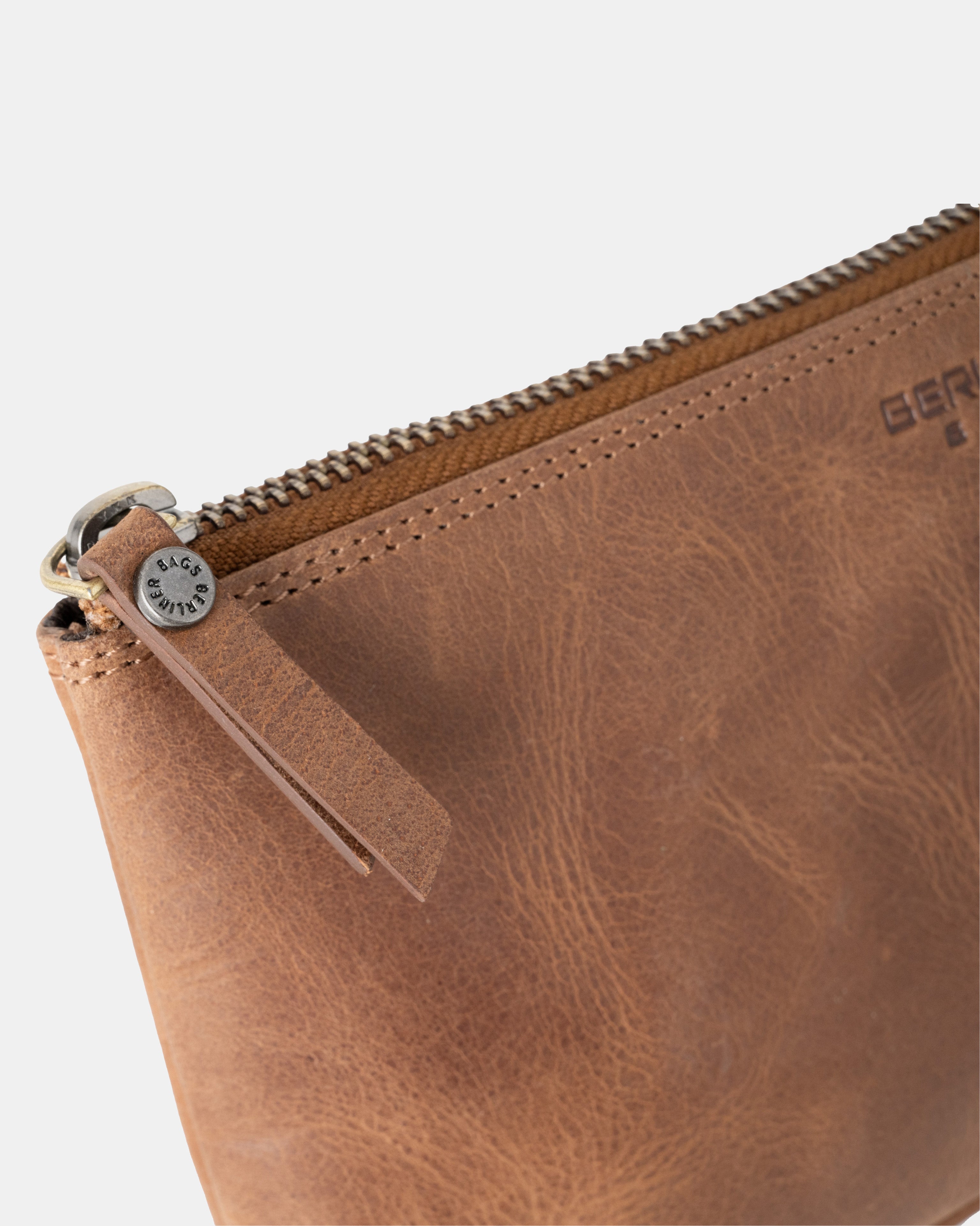 berliner-bags-anna-s-trousse-cuir-camel-coton image 5